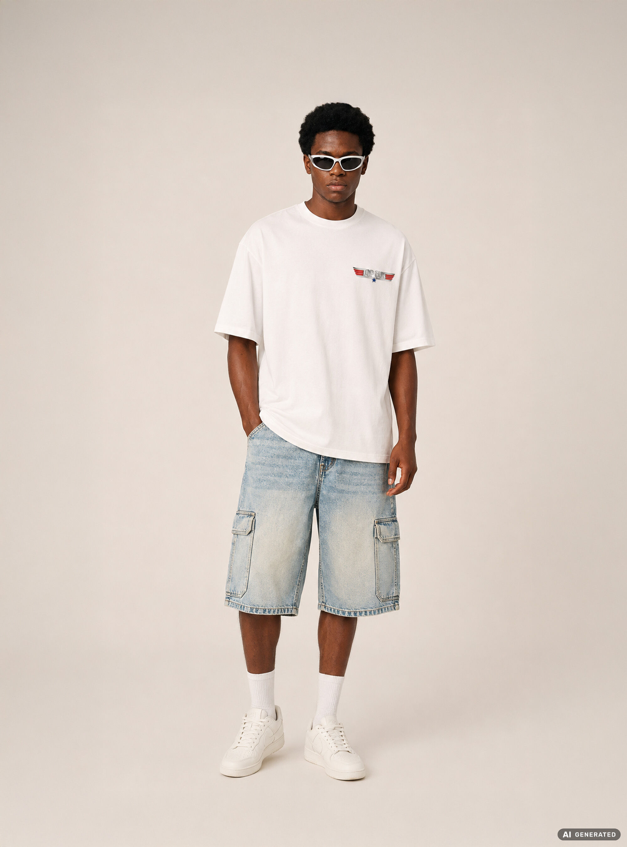 Licenza top gun t-shirt boxy