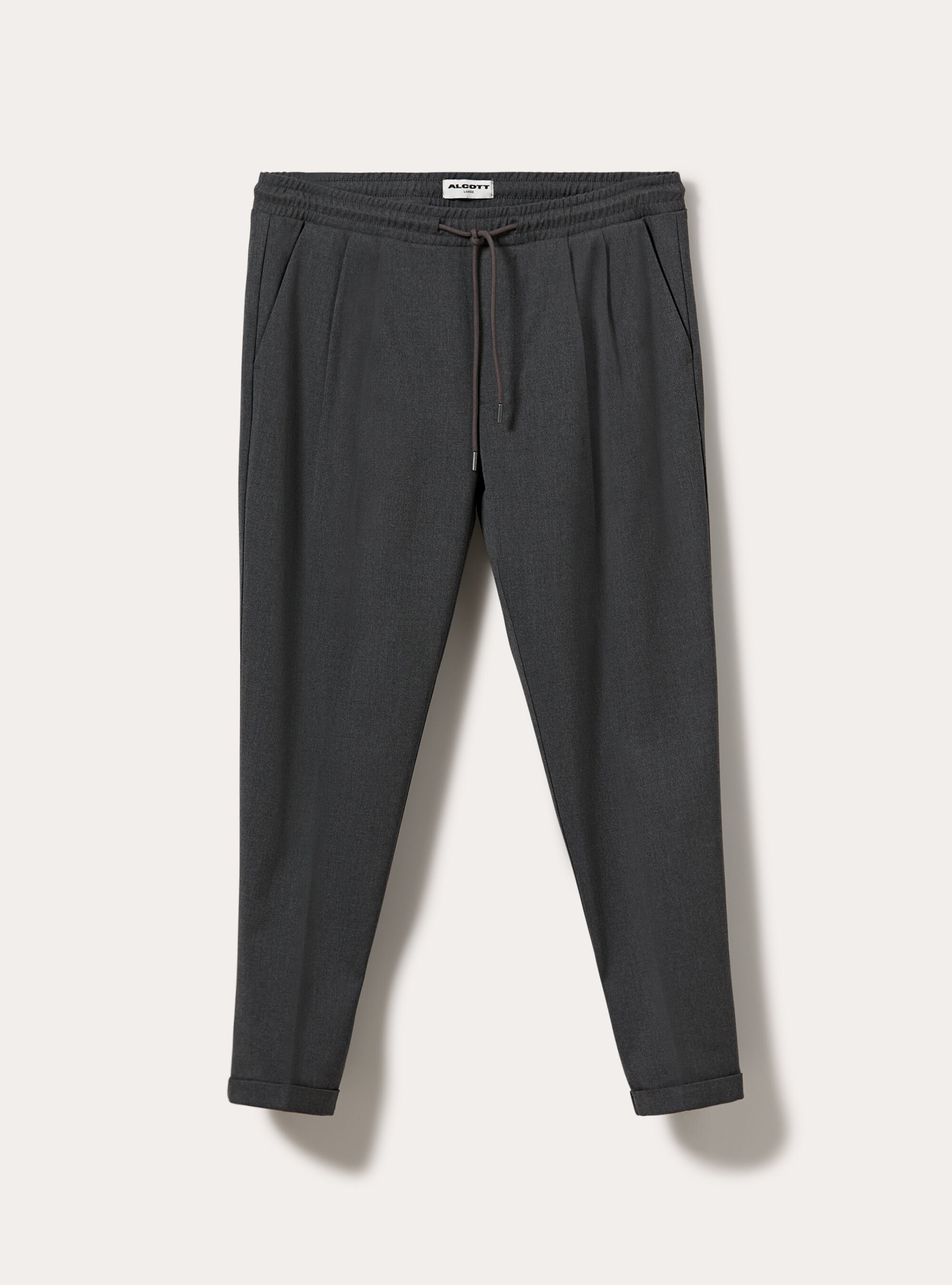 Pantalone jogger in twill, MGY1 GREY MEL DARK