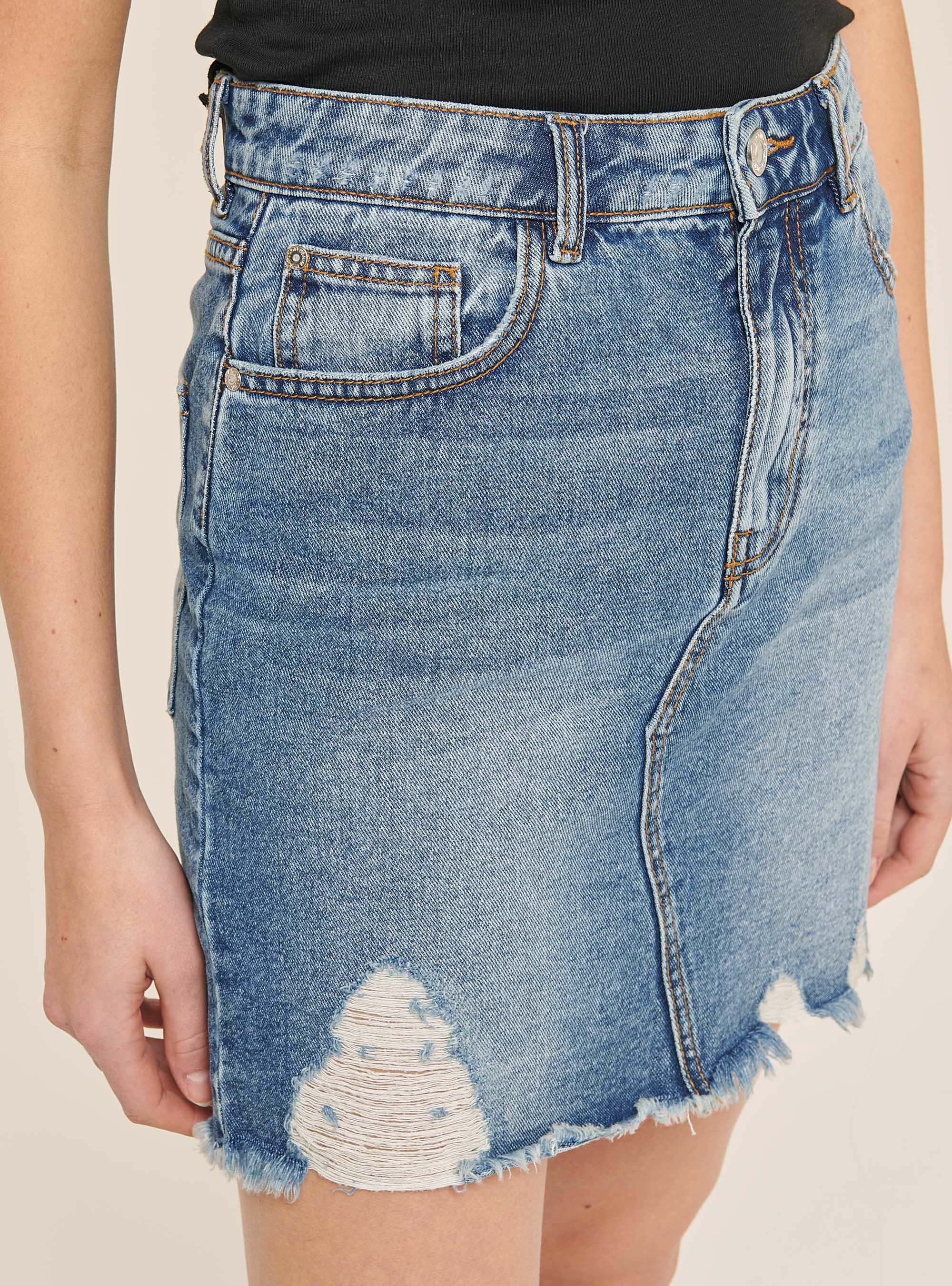 Jupe jean destroy femme store