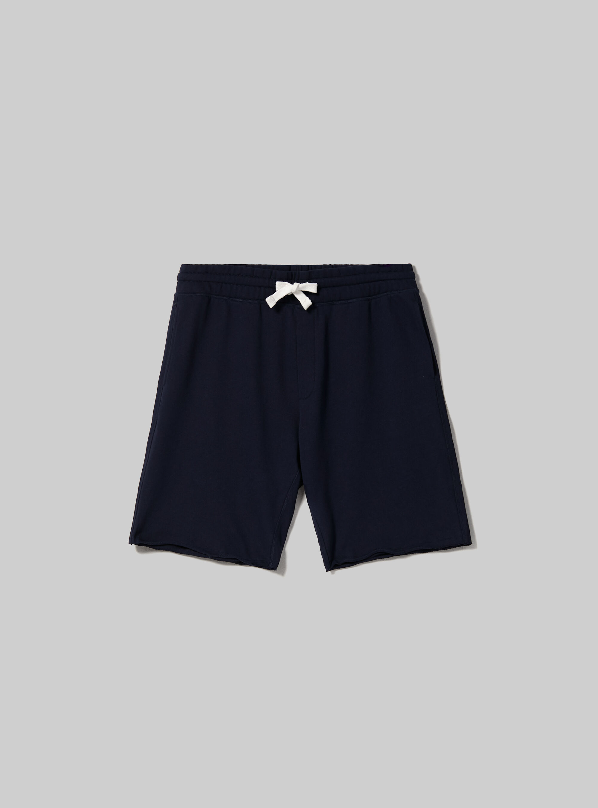 Cotton jogger bermuda shorts, NA1 NAVY DARK