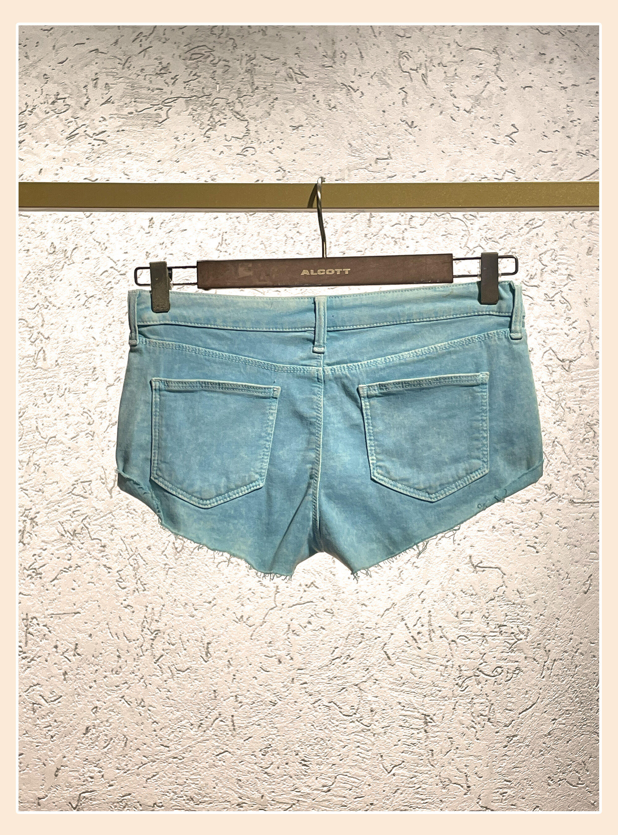 Denim shorts, AZZURRO