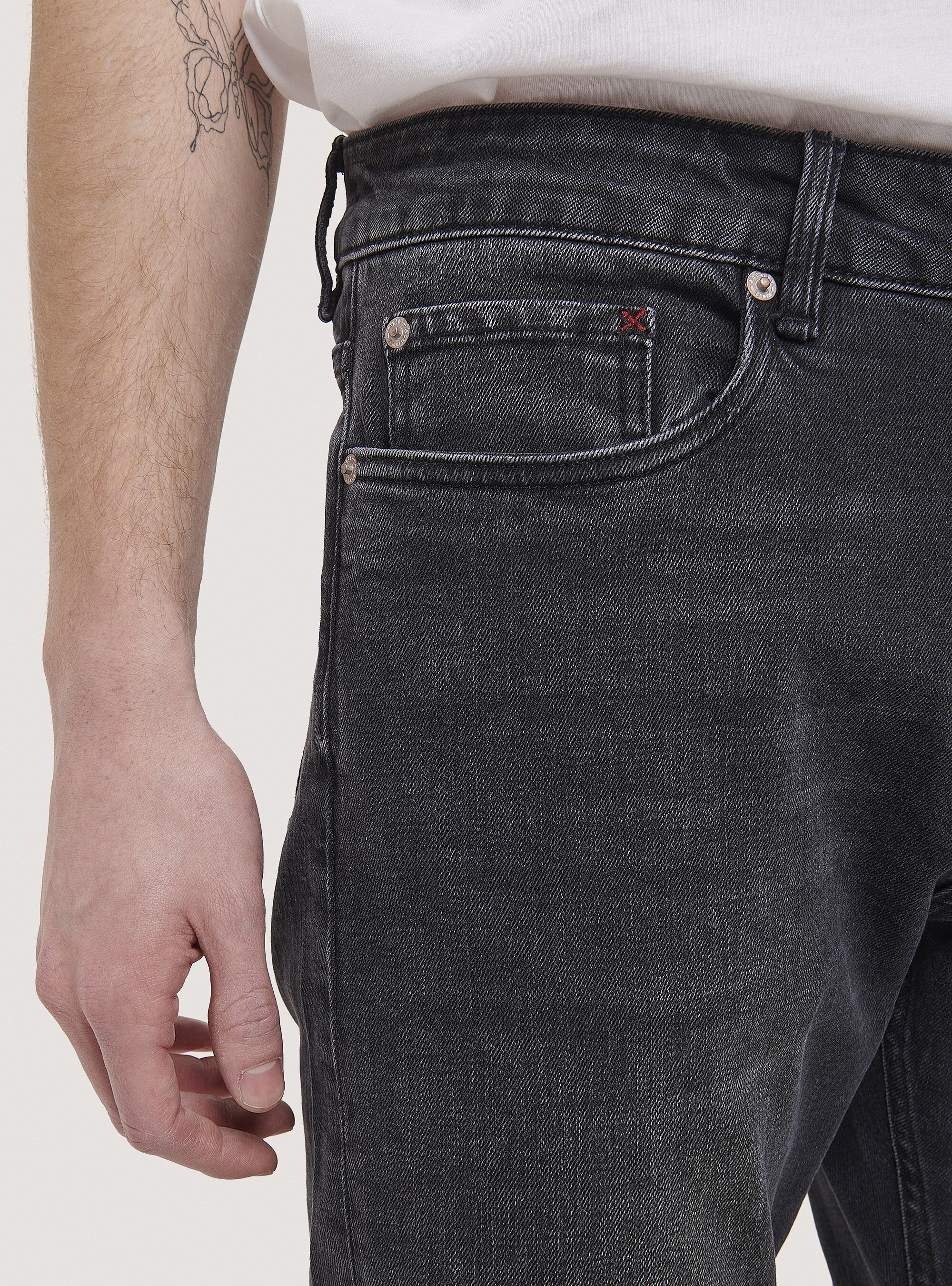 Jeans slim fit, D000 BLACK