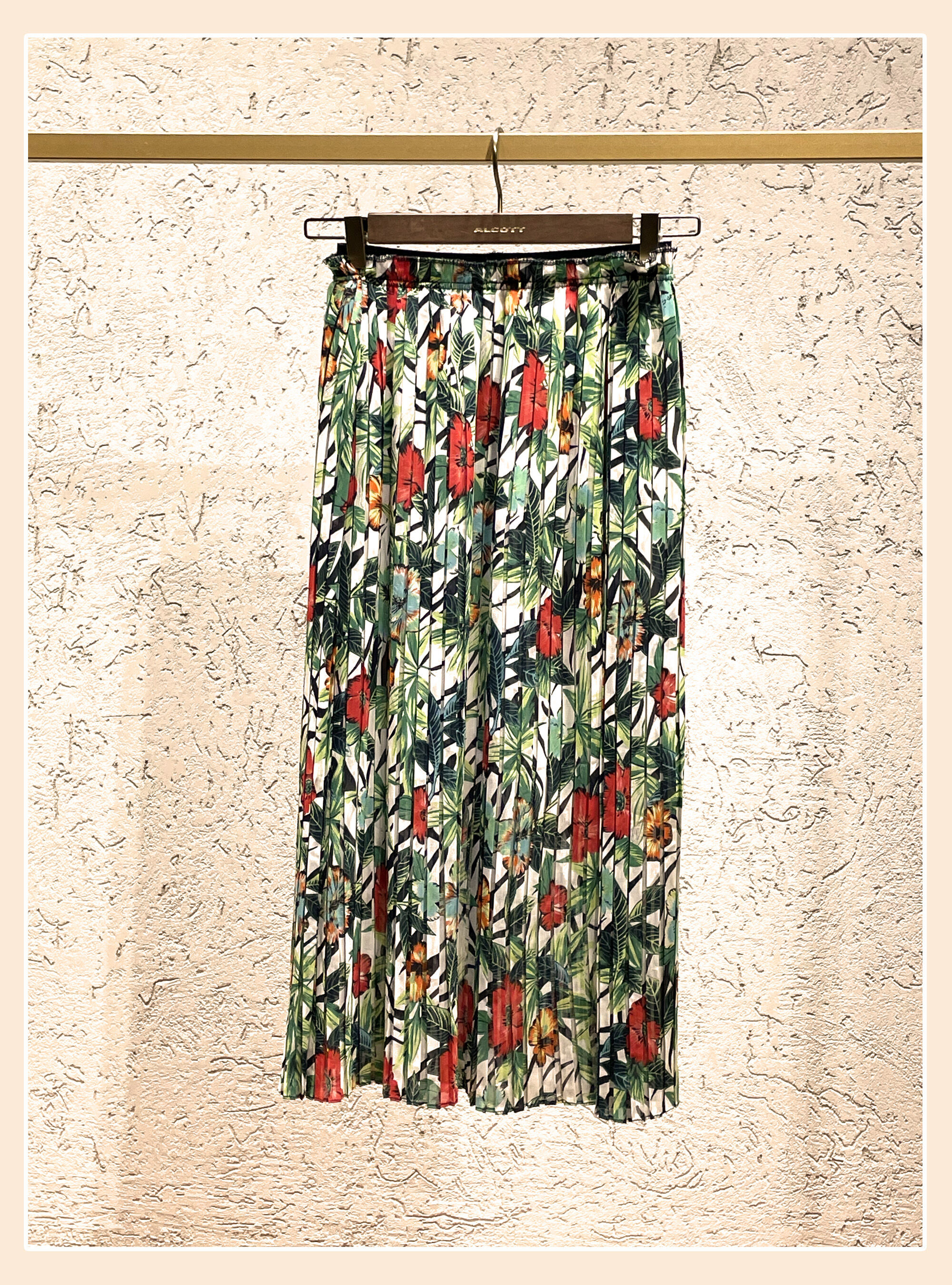 Floral midi skirt