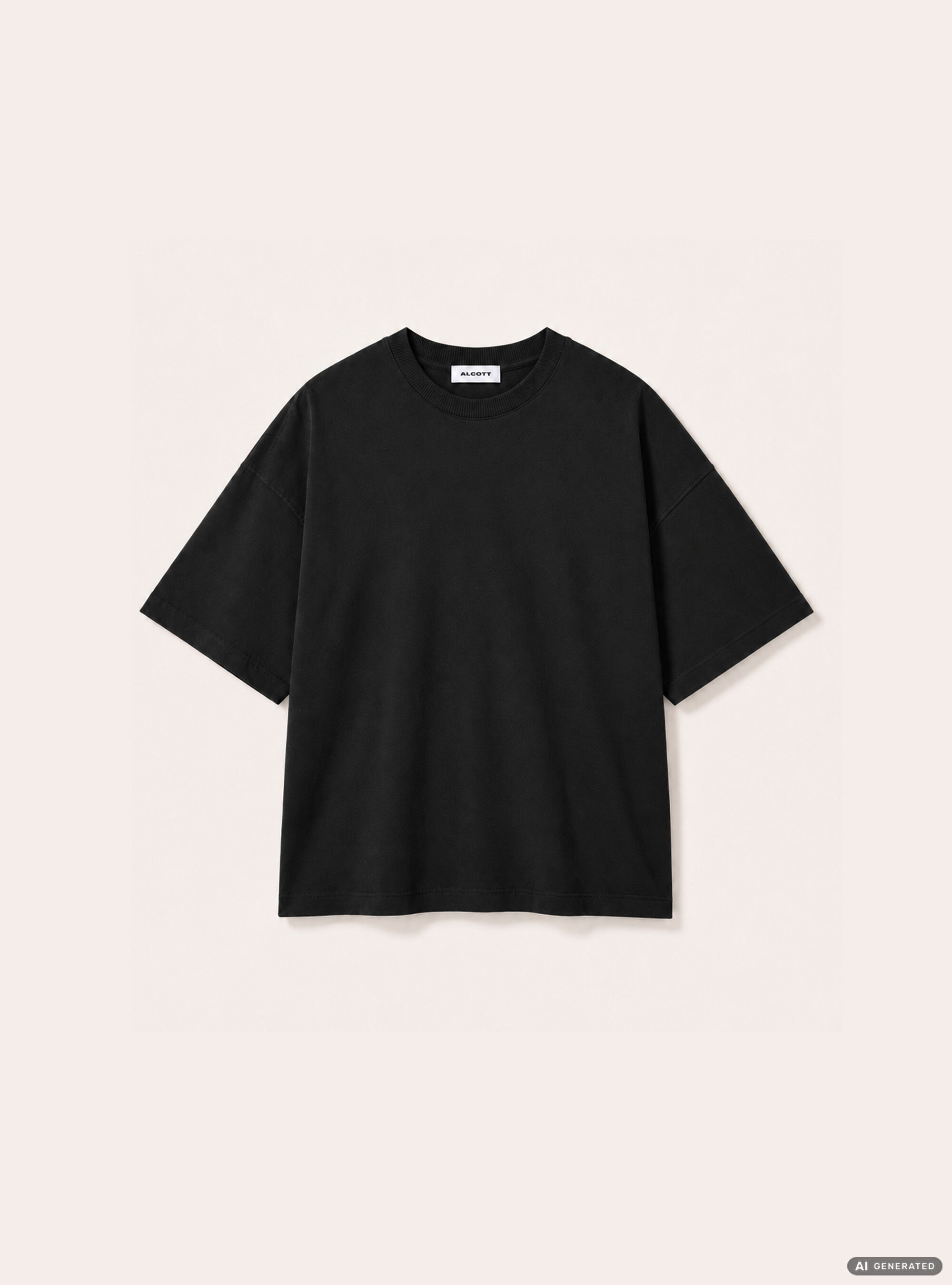 Lettering Print T-Shirt, BK1 BLACK