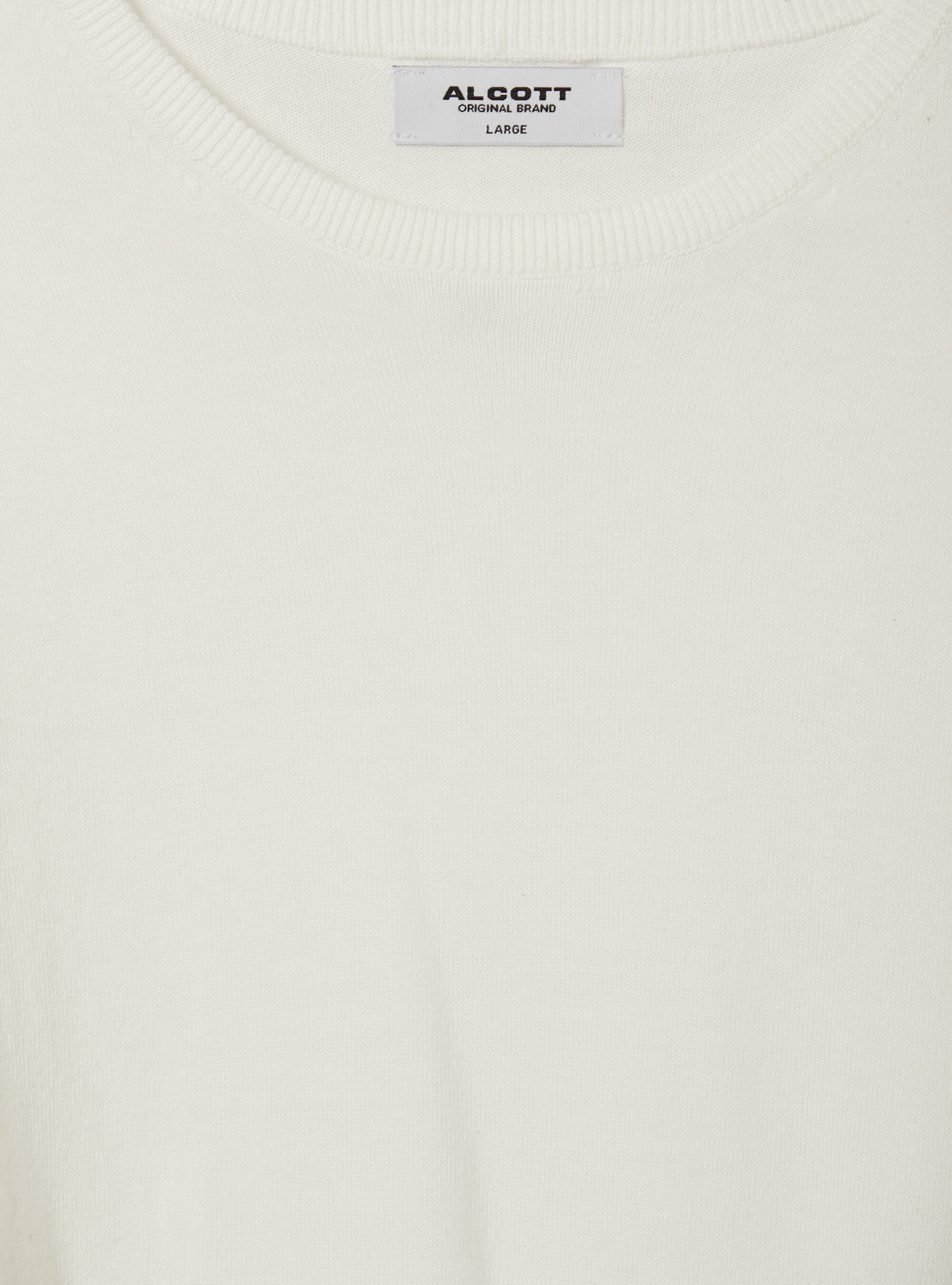 Short-sleeved cotton pullover, WH2 WHITE