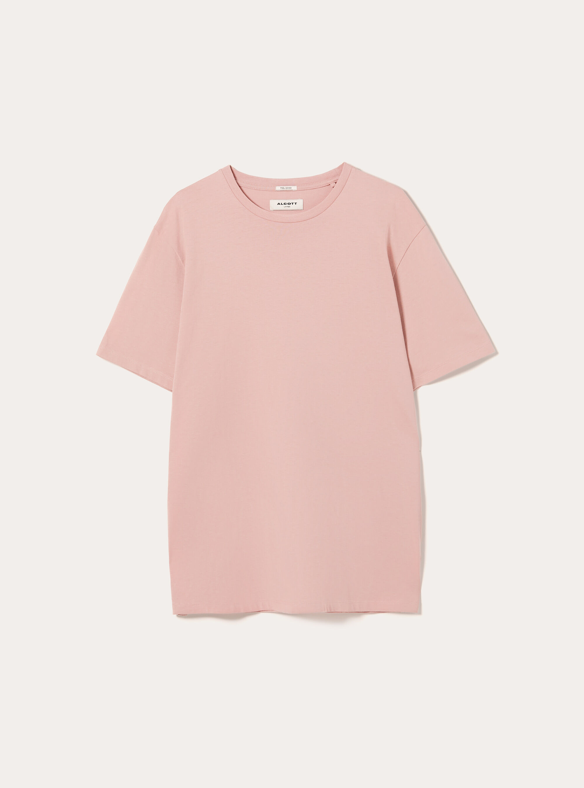 Cotton crew neck t-shirt, PK2 PINK MEDIUM