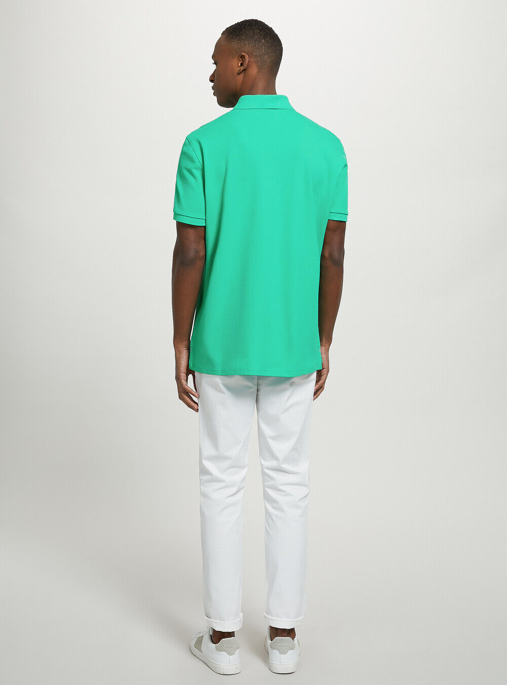 Mint green top mens polo