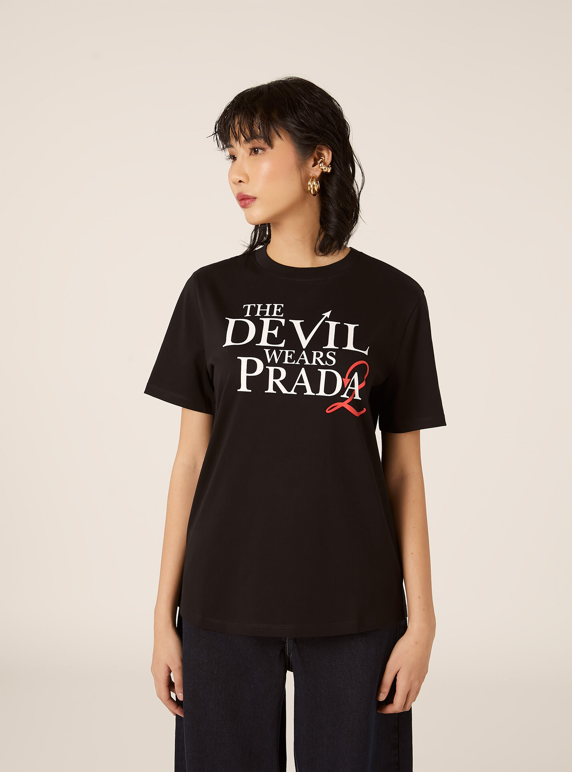 T-shirt regular il diavolo veste prada