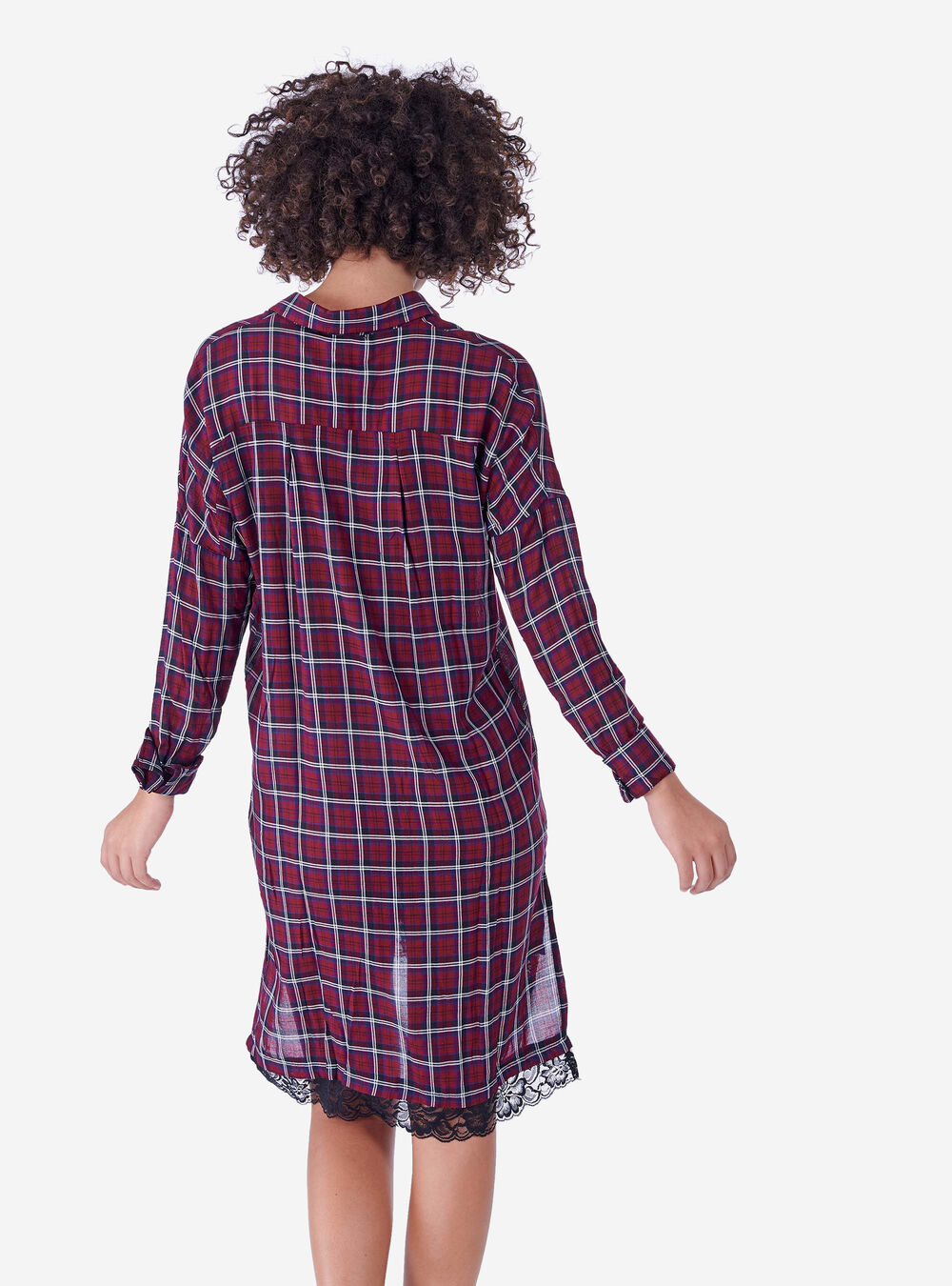 Vestito A Quadri Con Pizzo Alcott Cf1642do