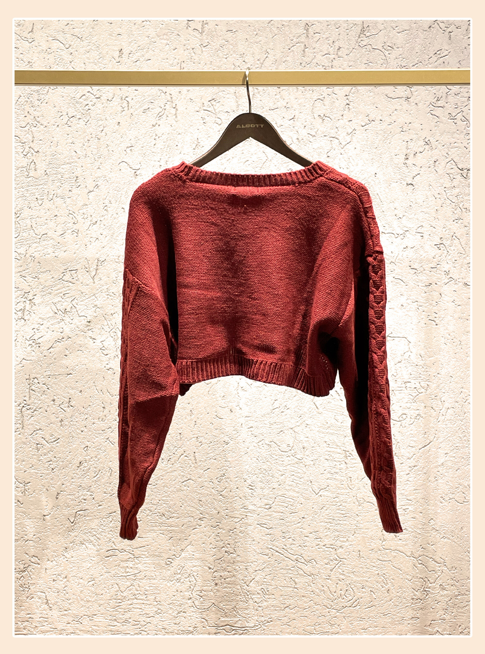 Pullover cropped a trecce LOVETOXIC