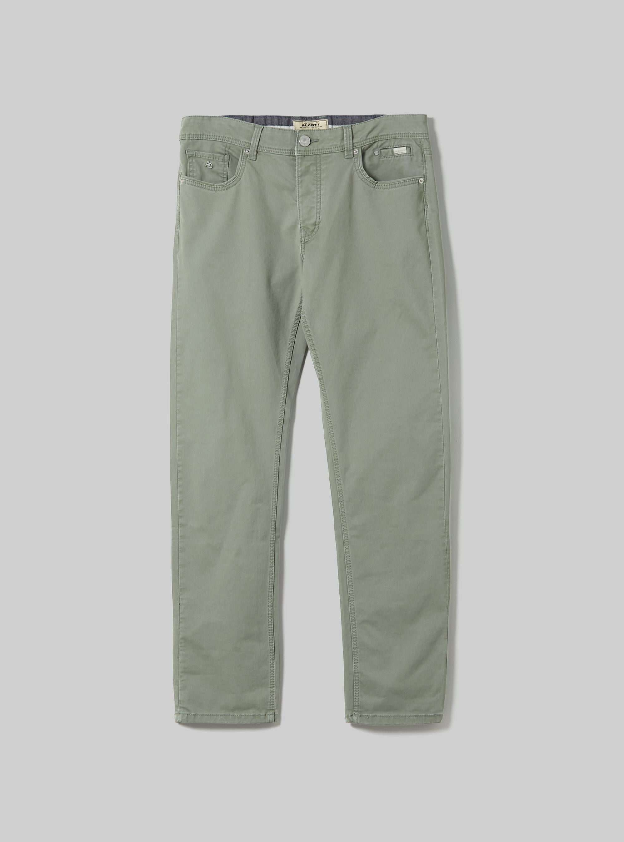 Pantalon skinny en coton, GN2 GREEN MEDIUM