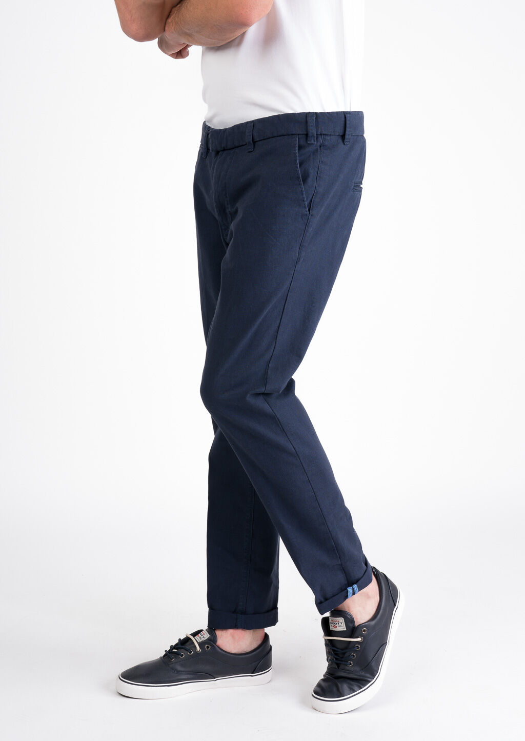 Dobby chino, C0210 BLUE