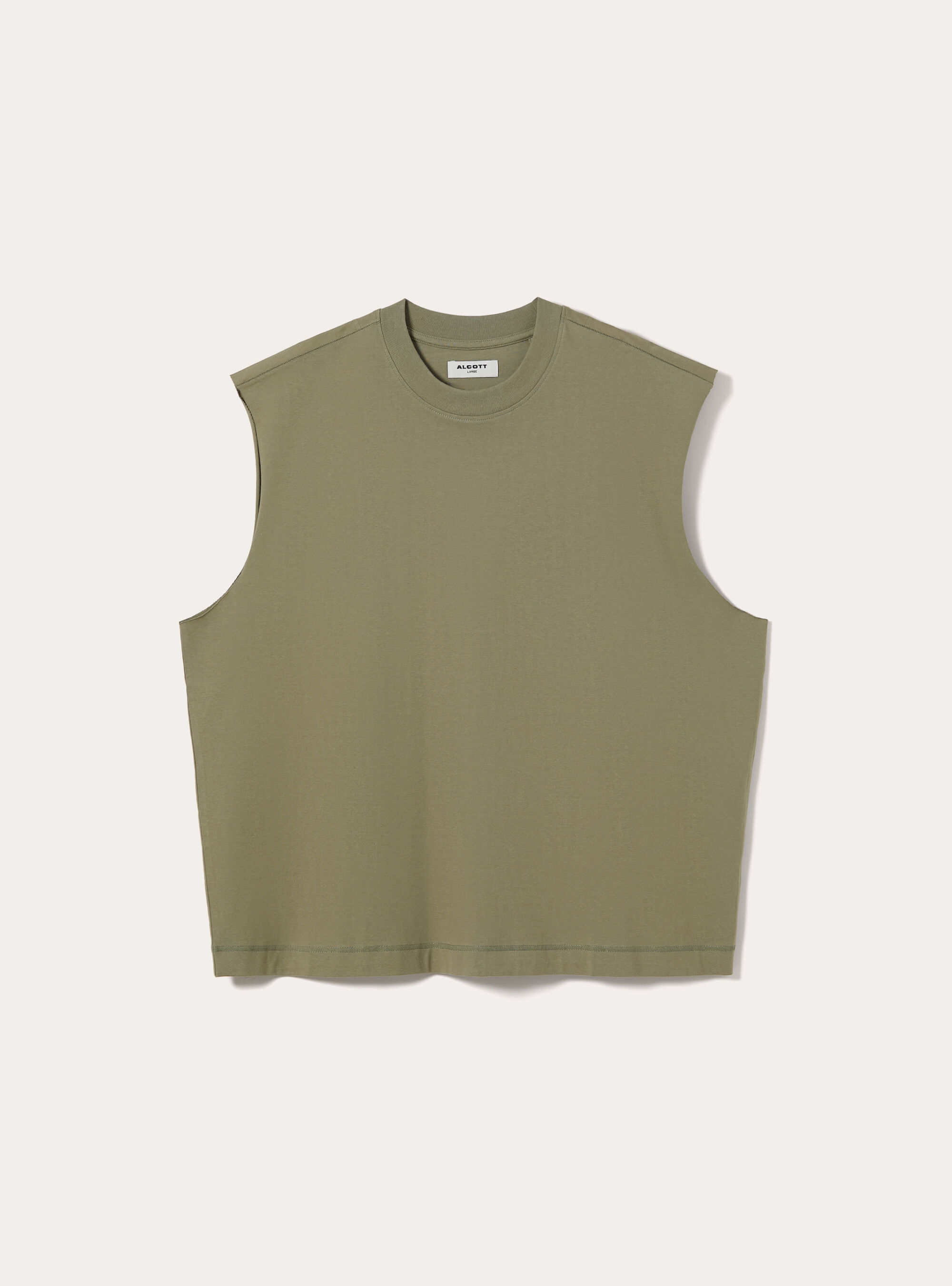 Boxy Fit Tank Top, KY2 KAKY MEDIUM