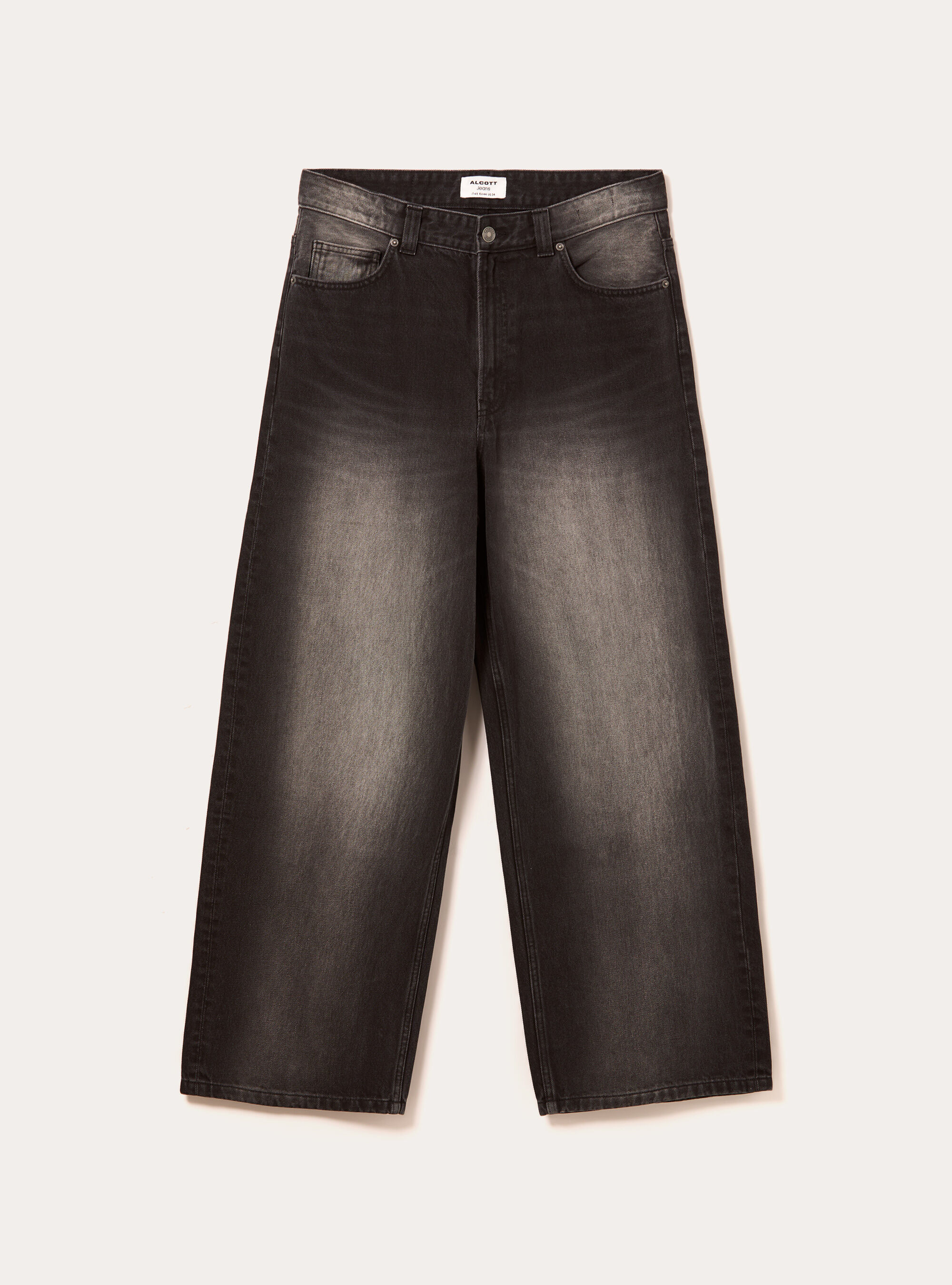 Vaqueros superbaggy, D000 BLACK