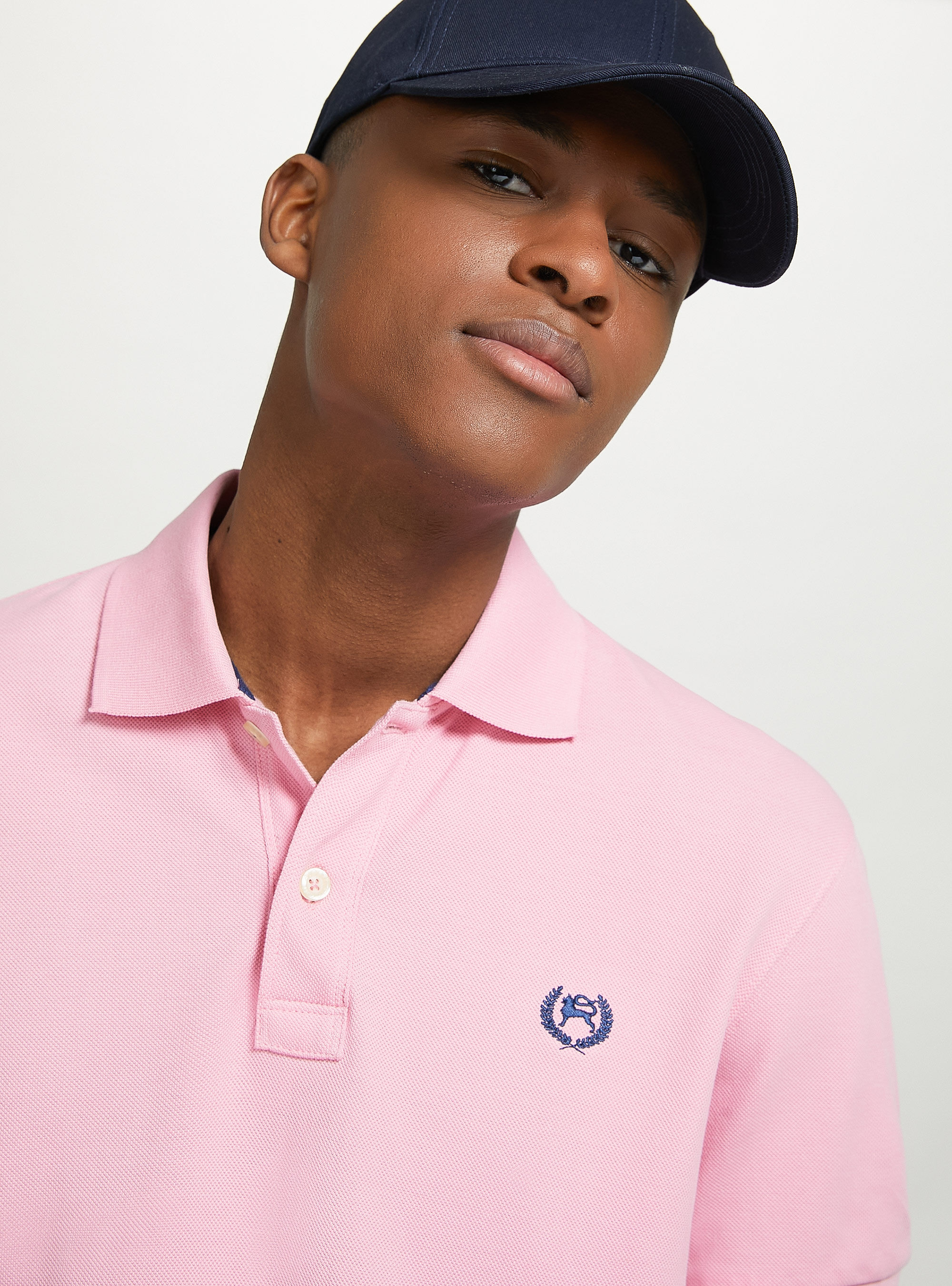Cotton piqu polo shirt with embroidery Alcott Men s Polo
