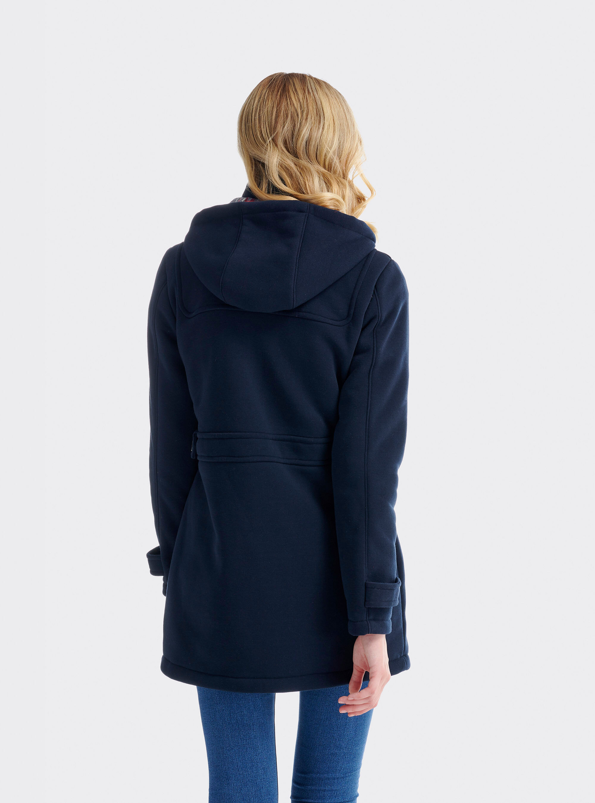 Hooded sweatshirt parka