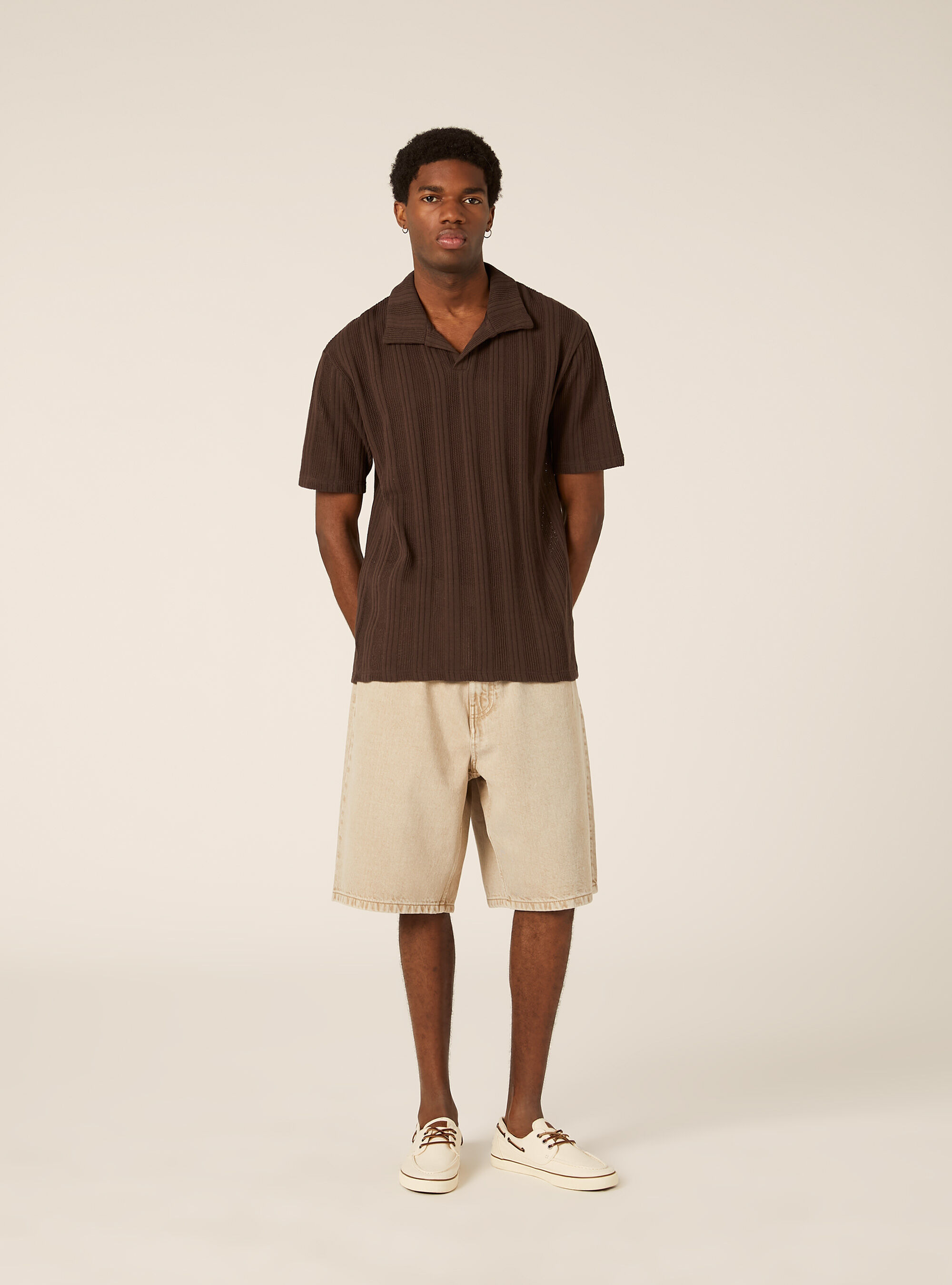 Polo maglia maniche corte traforata