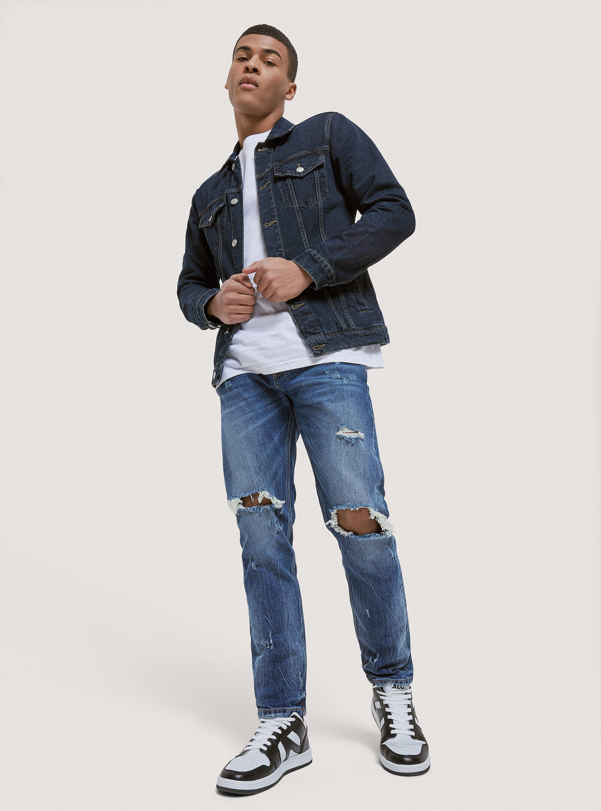 Giubbino jeans uomo outlet
