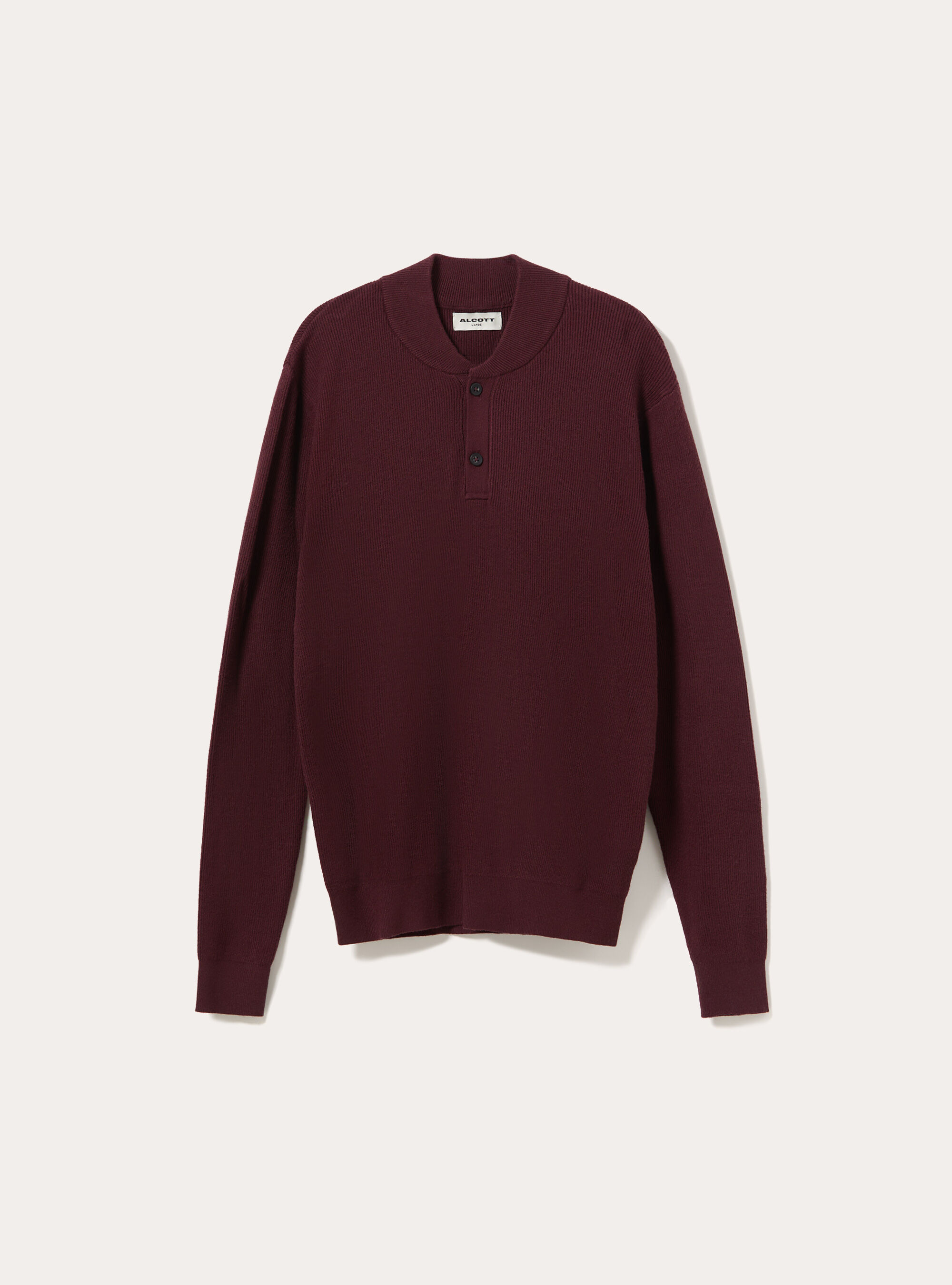 Polo  in misto viscosa, BO1 BORDEAUX DARK