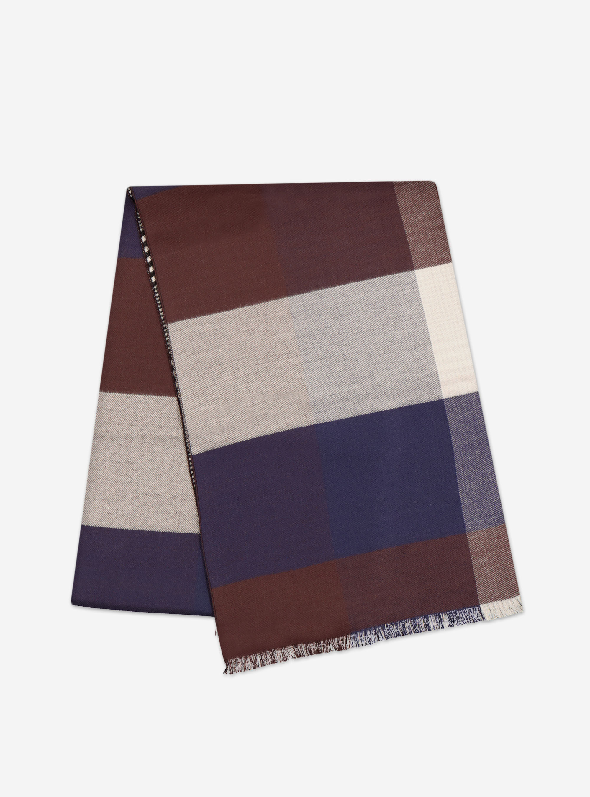 DOUBLE-FACE SCARF, BLACK