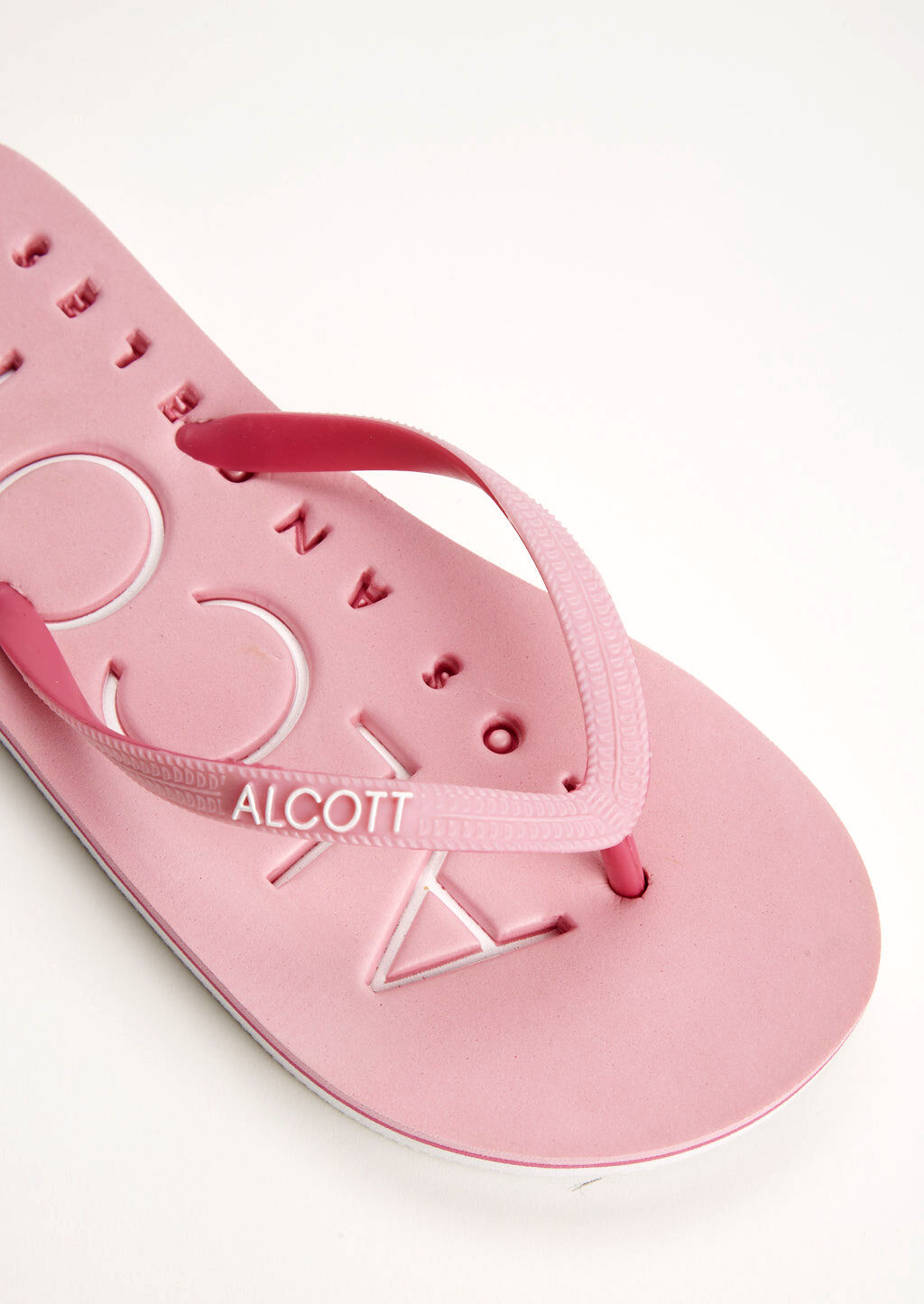 Flip flops with logo, C4457 PINK
