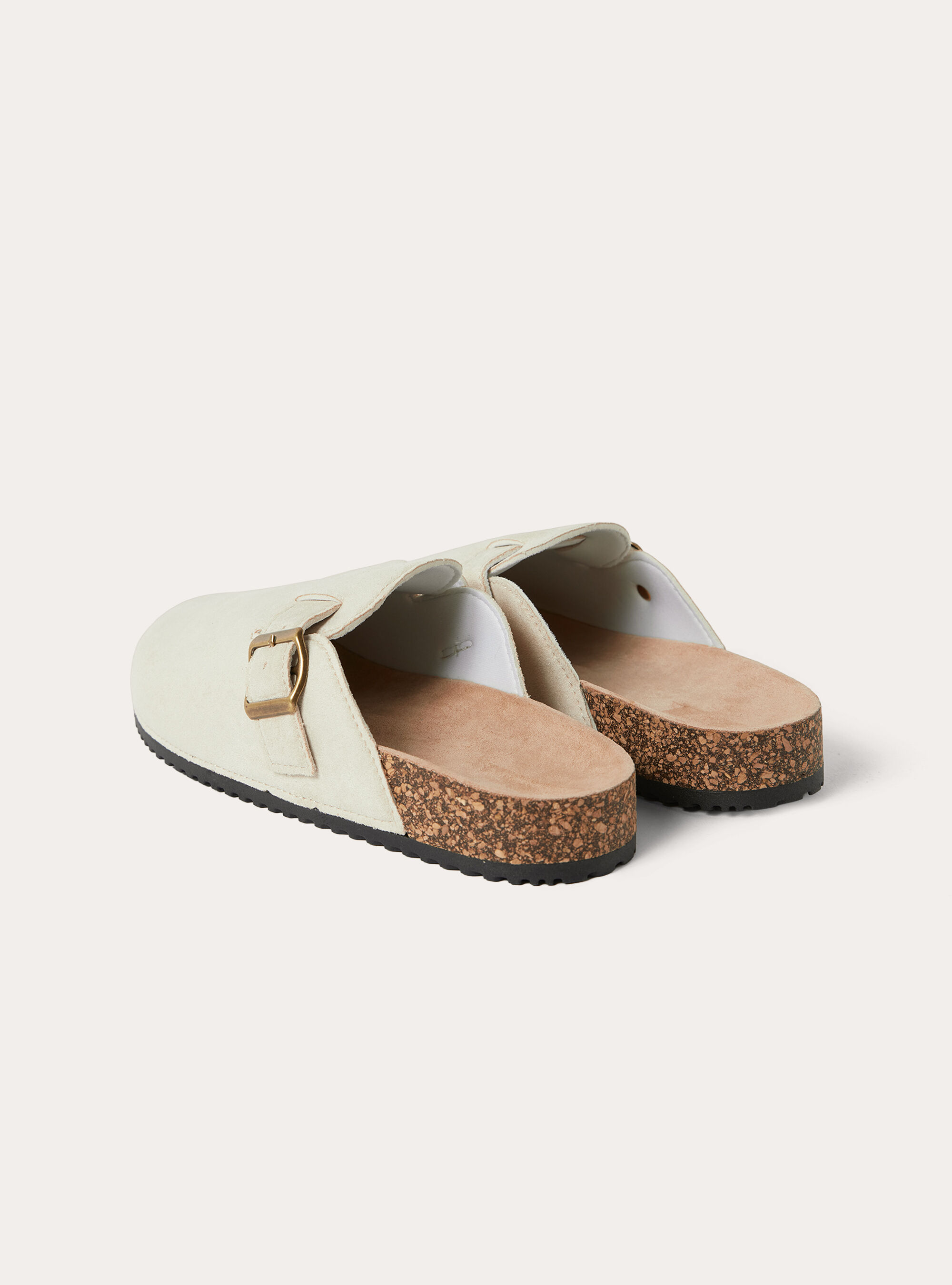 Sabot basso con fibbia, BG3 BEIGE LIGHT