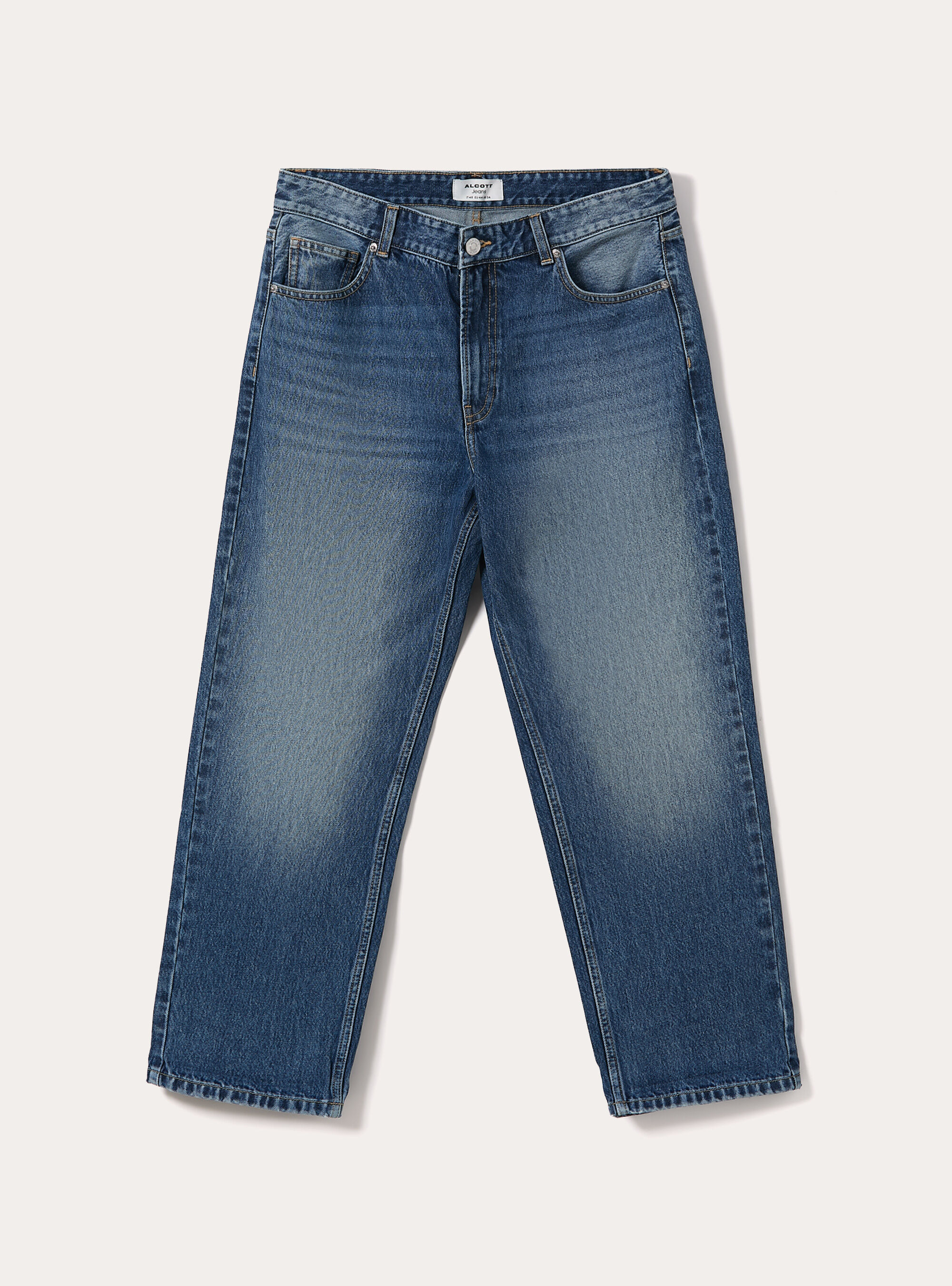 Jeans coupe fusel&eacute;e, D003 MEDIUM BLUE