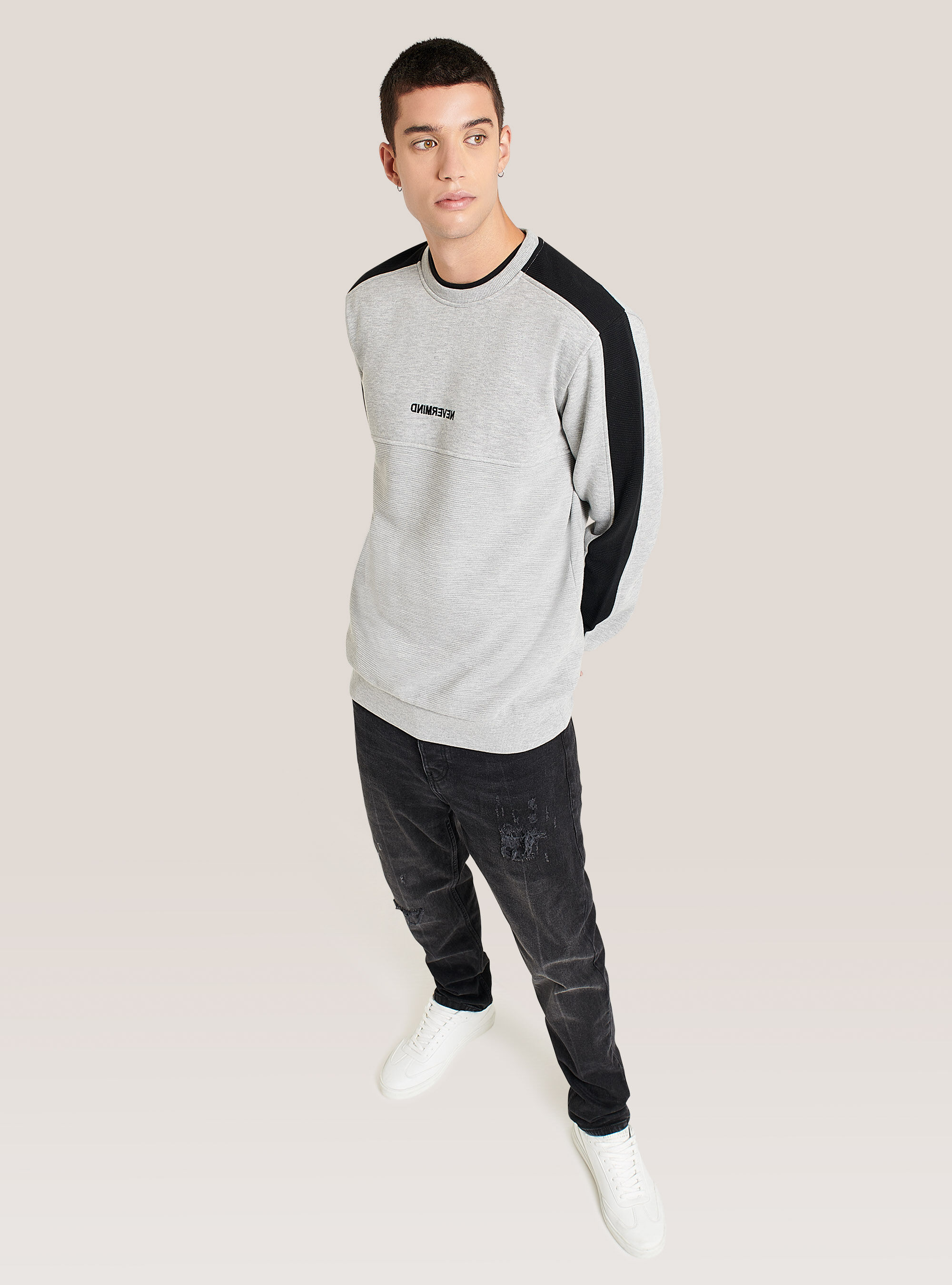 light grey sweatshirts