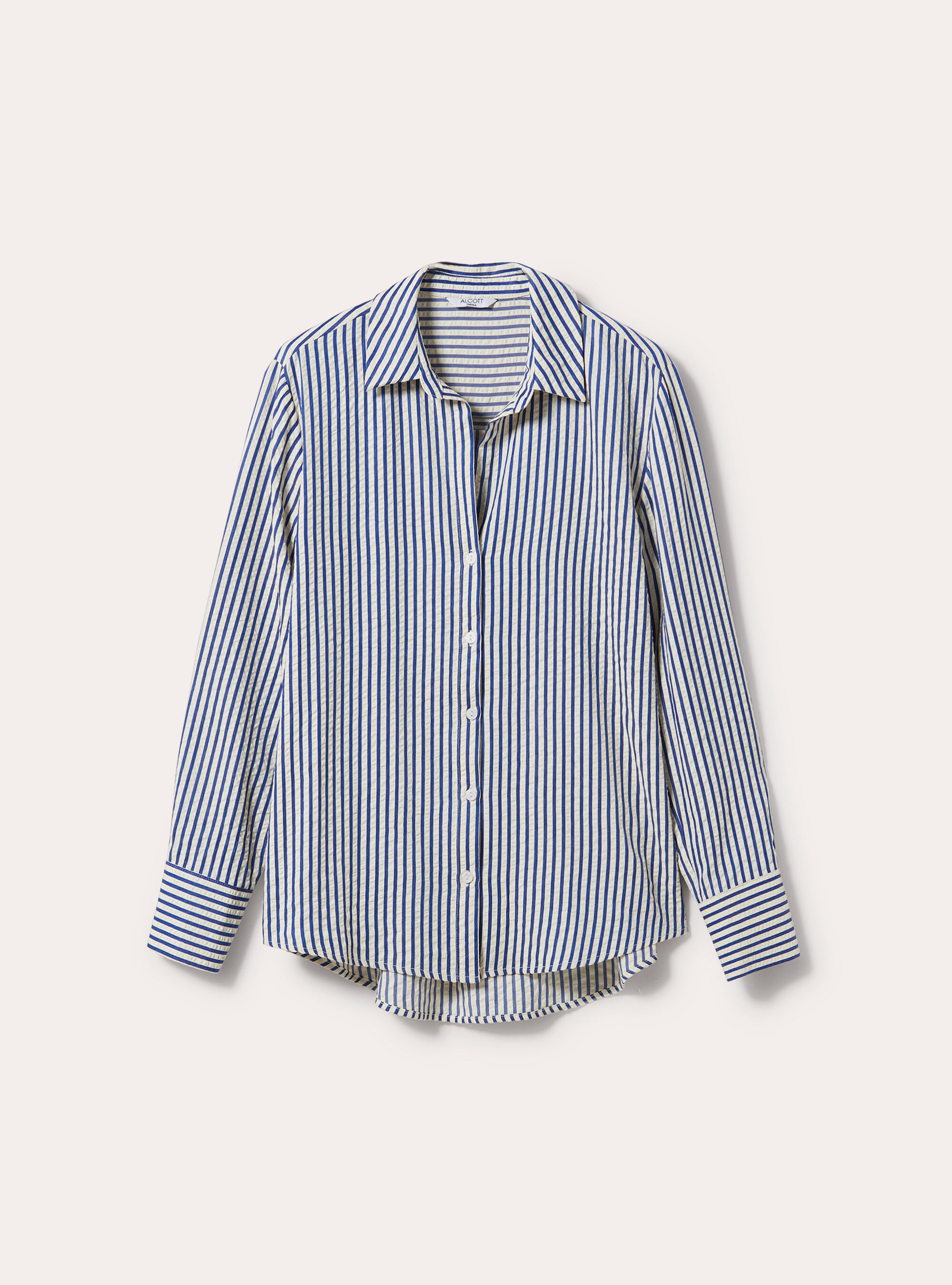 Camicia a righe con texture stropicciata Alcott Women s Shirts and Blouse