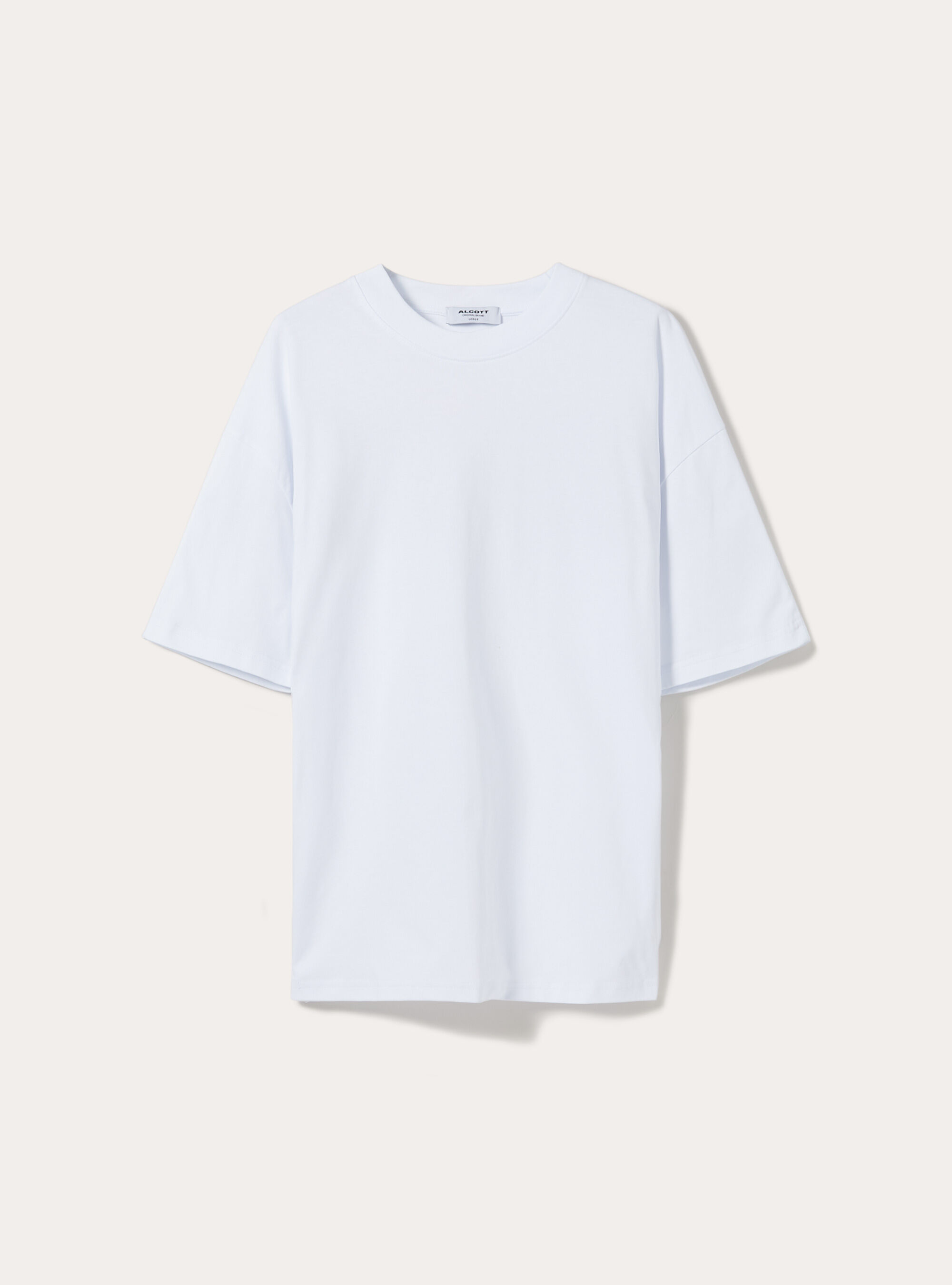 T-shirt con stampa sul dietro, WH3 WHITE