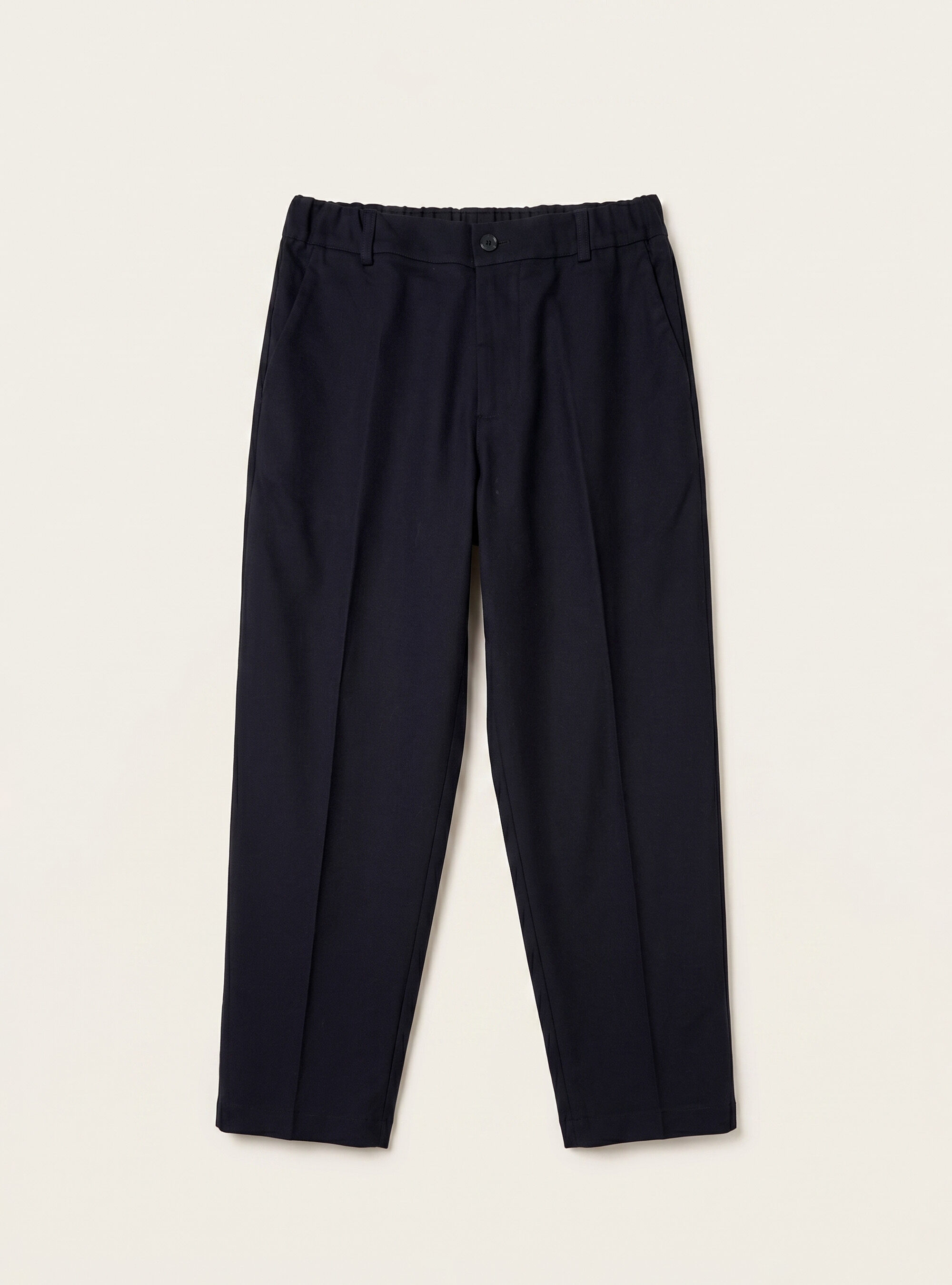 Pantalones cl&aacute;sicos con cintura el&aacute;stica, NA1 NAVY DARK