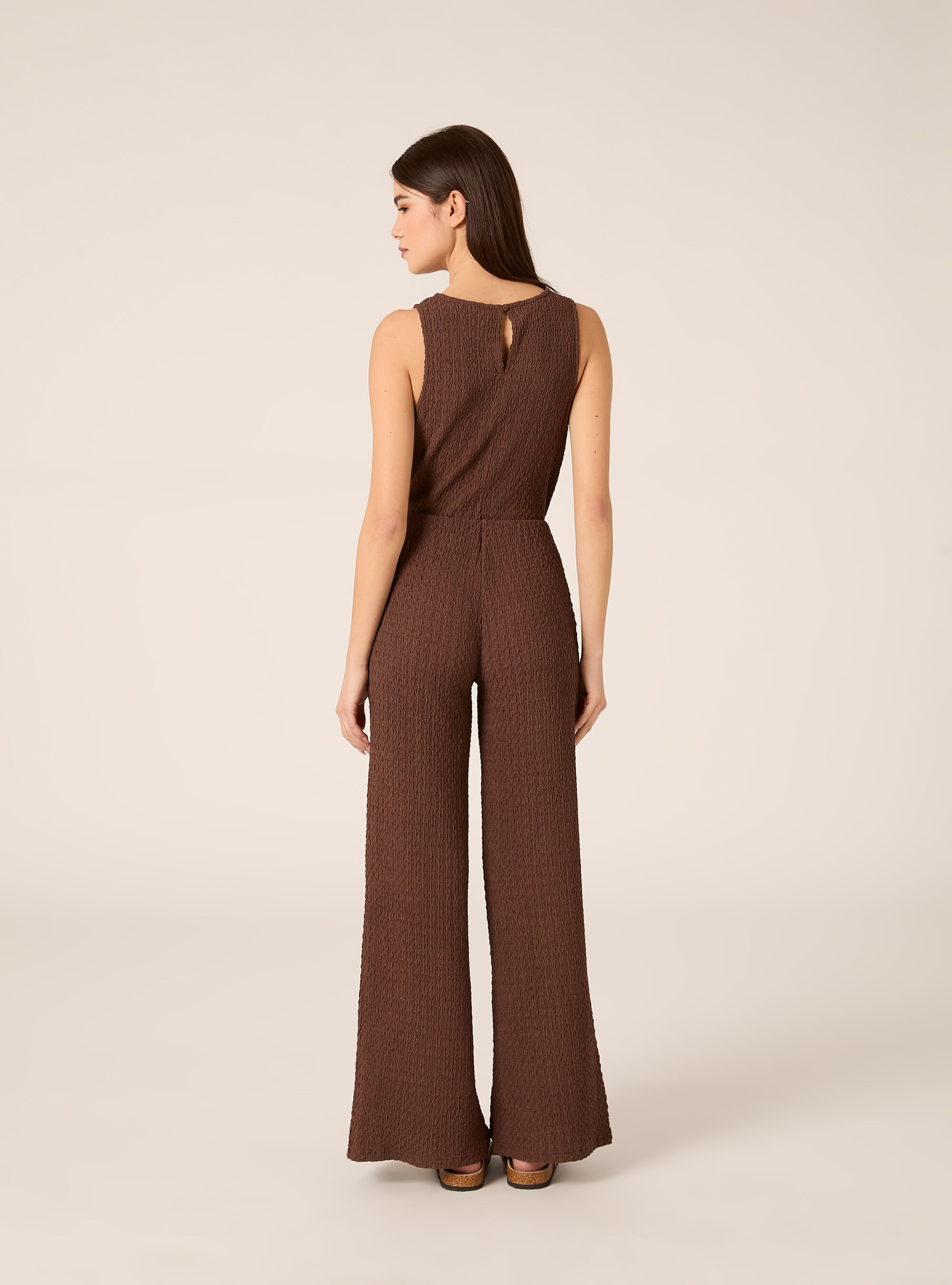 Hose aus Waffelstoff, BR1 BROWN DARK