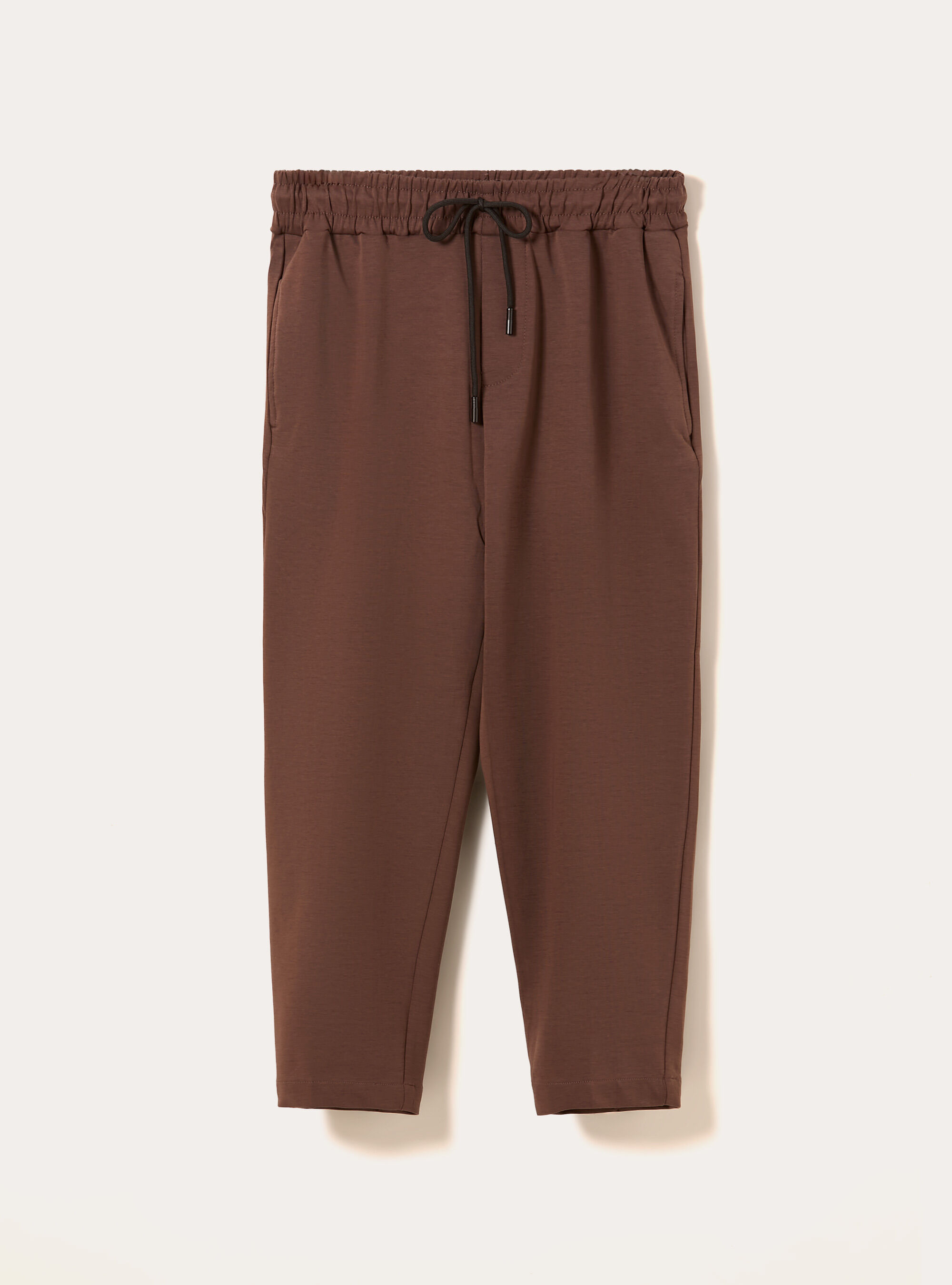 Neoprene carrot fit joggers, BR2 BROWN MEDIUM