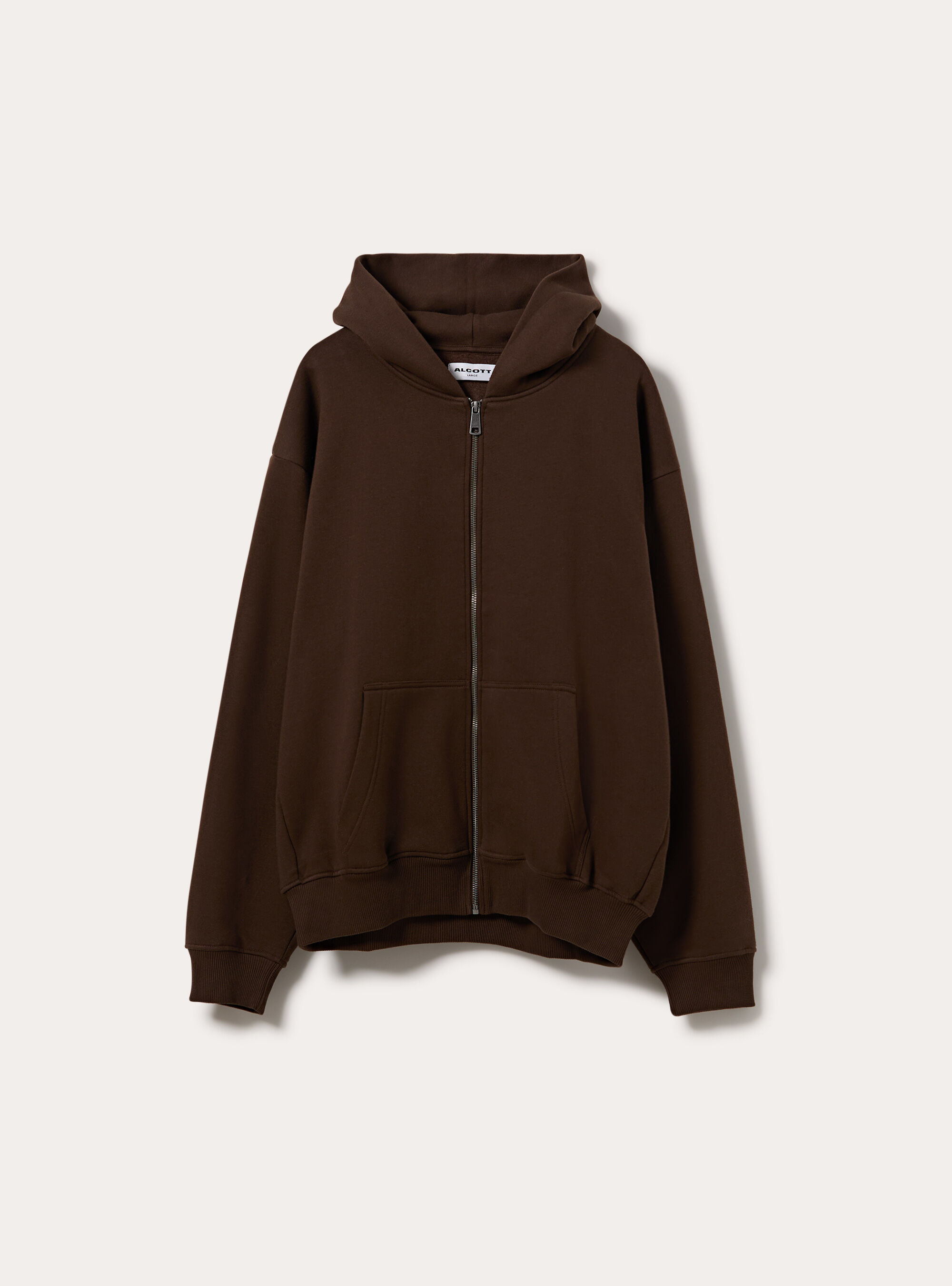 Cardigan basico boxy fit, BR2 BROWN MEDIUM