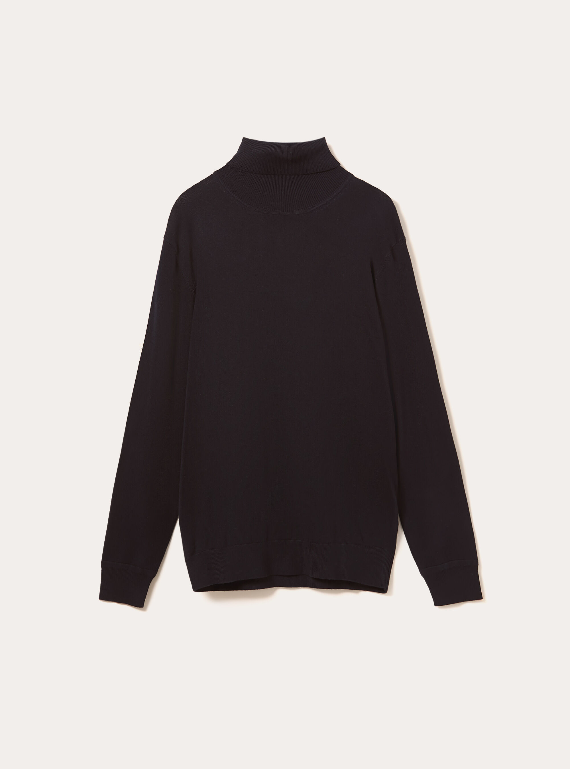 Rollkragenpullover aus weicher Viskose, NA1 NAVY DARK