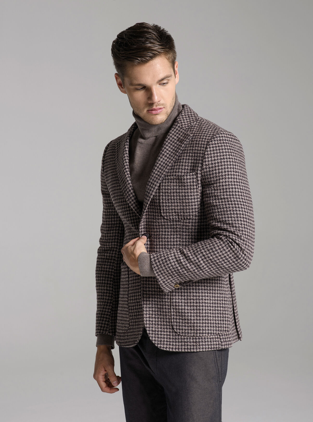 Giacca in lana, MARRONE