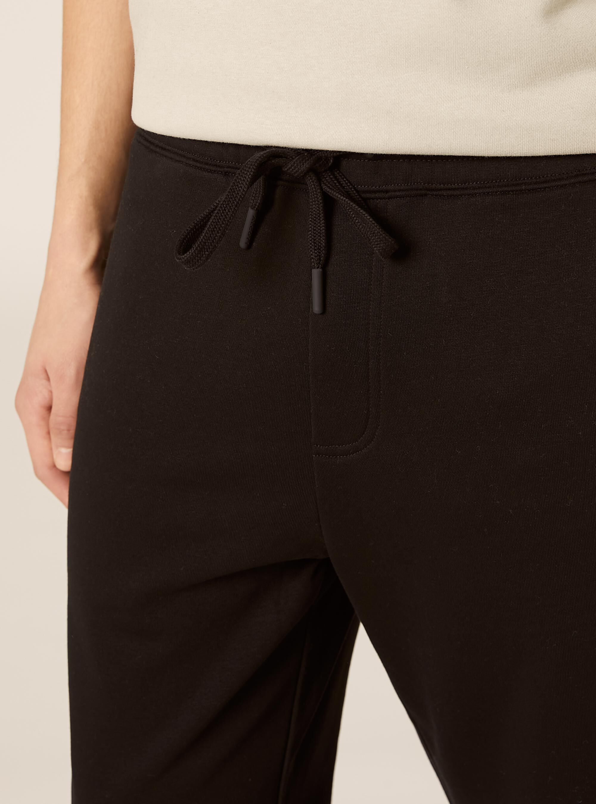 Pantaloni jogger in felpa, BK1 BLACK