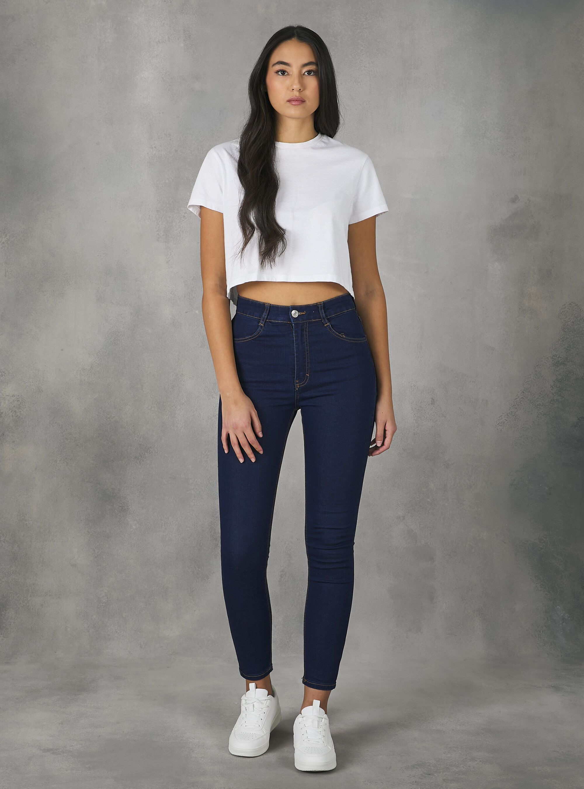 Jeans skinny fit a vita alta