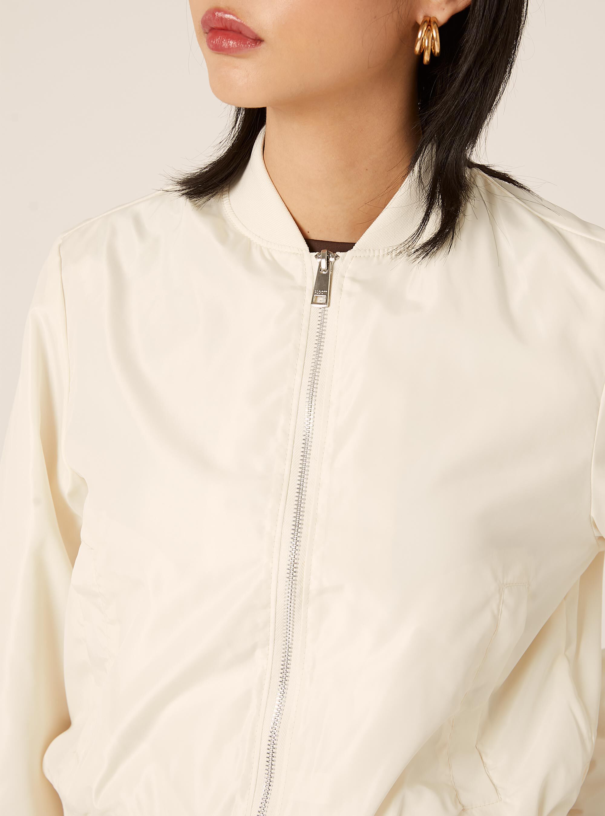 Bomber boxy fit brillante, WH1 OFF WHITE