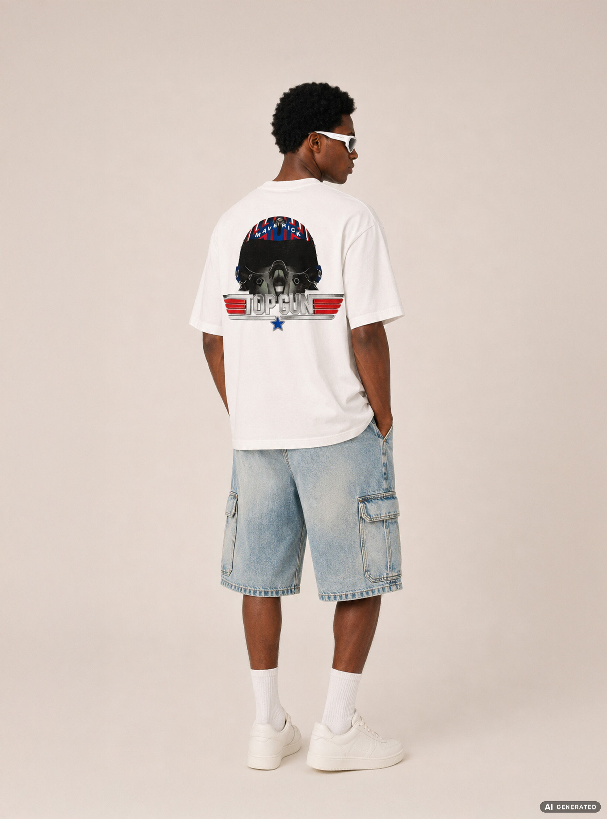 Licenza top gun t-shirt boxy