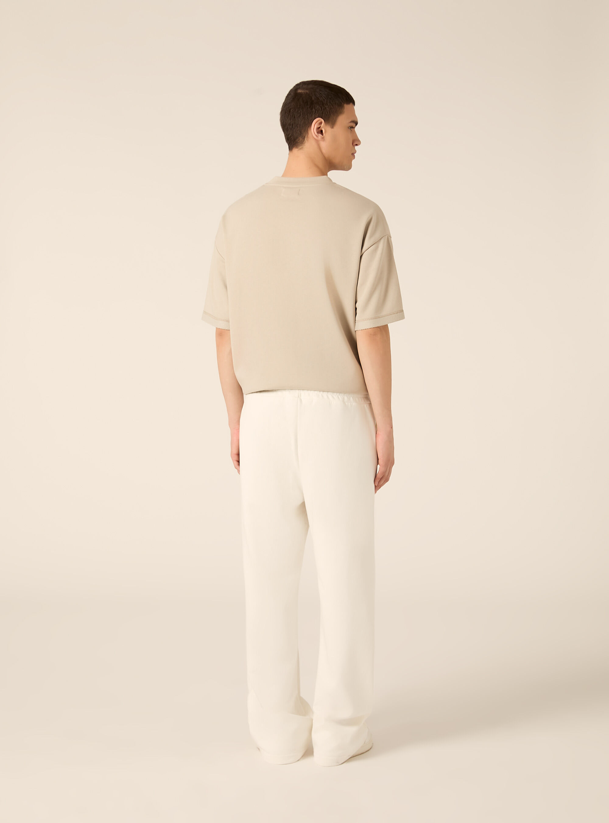 Wide leg jogger pants, WH1 OFF WHITE