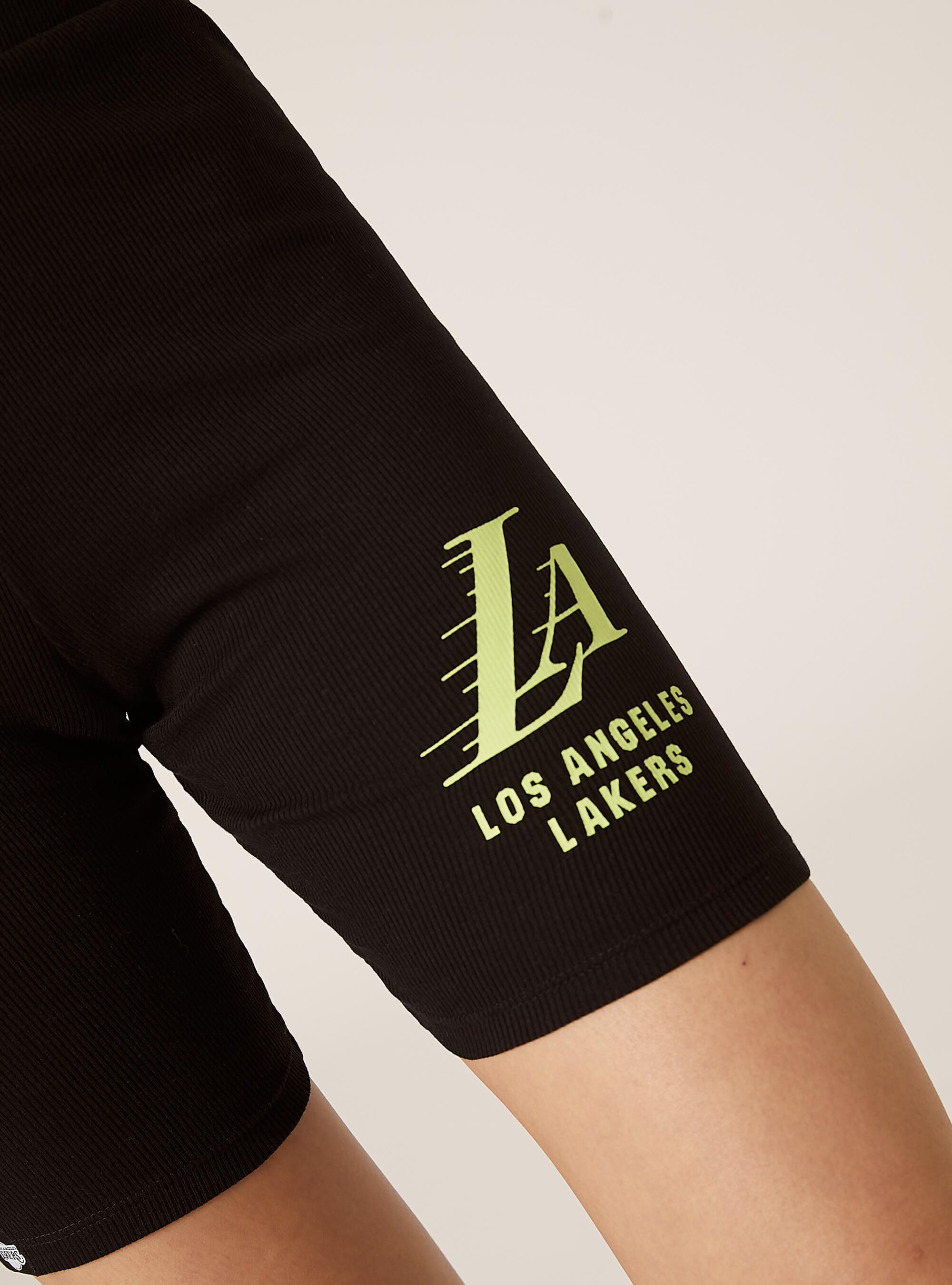 Ribbed NBA / Alcott cycling shorts, BK1 BLACK