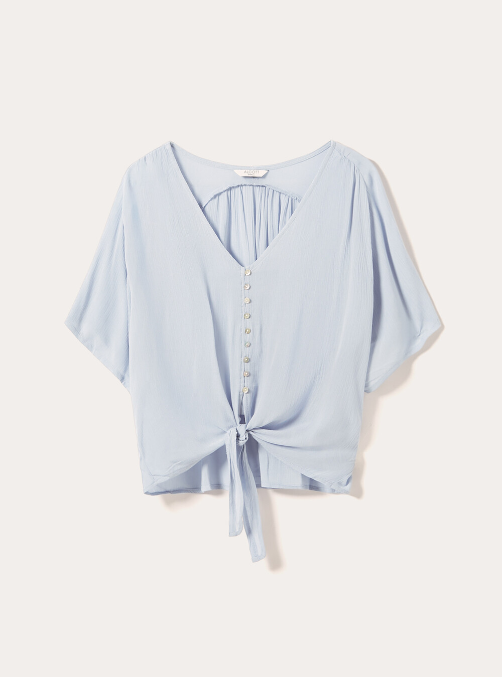 DAZY 1 pezzo Camicia asimmetrica arricciata con scollo a V e maniche a DAZY 1 pezzo Camicia asimmetrica arricciata con scollo a V e maniche a