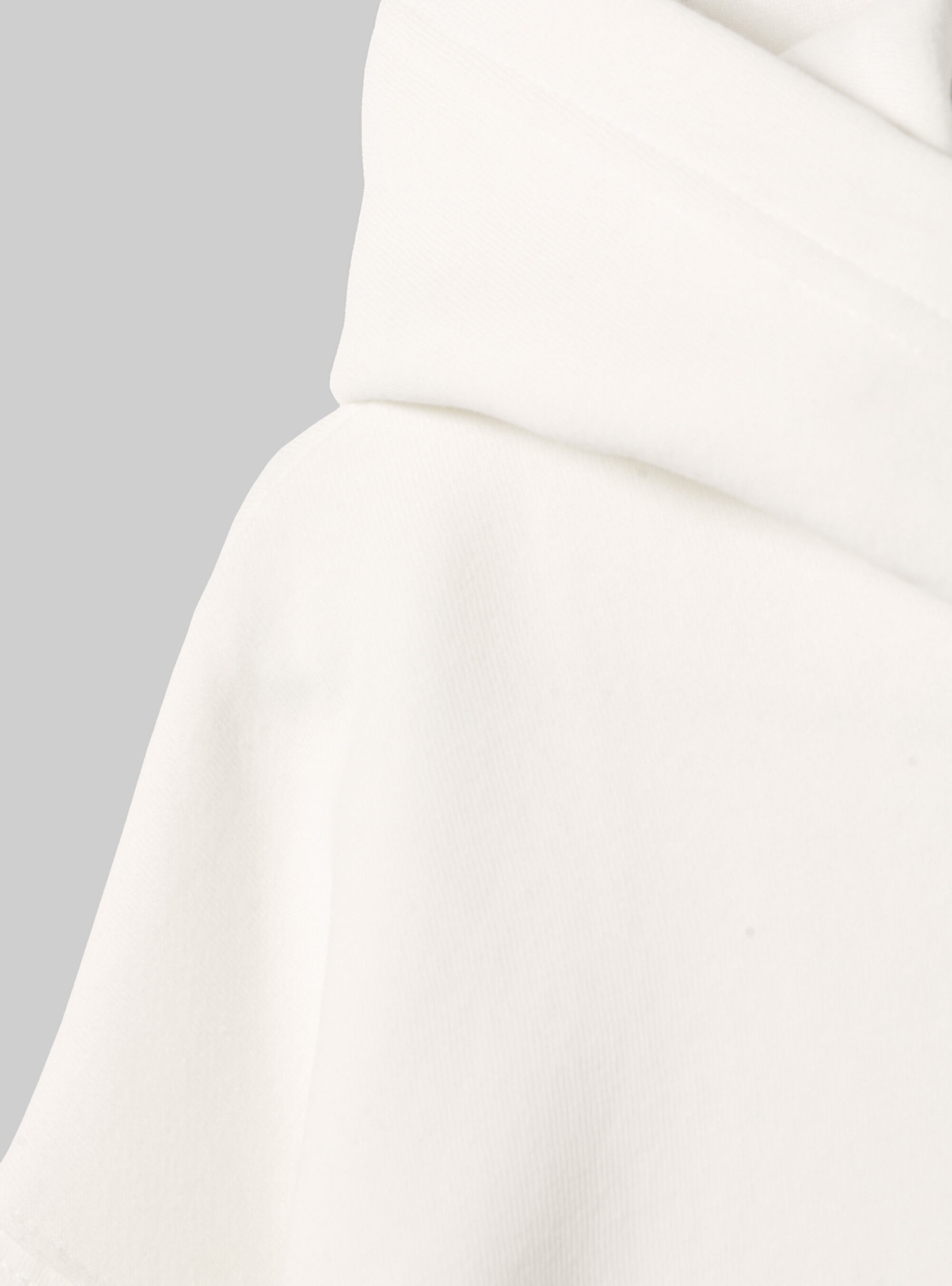 Sudadera corta con capucha ajustable, WH2 WHITE