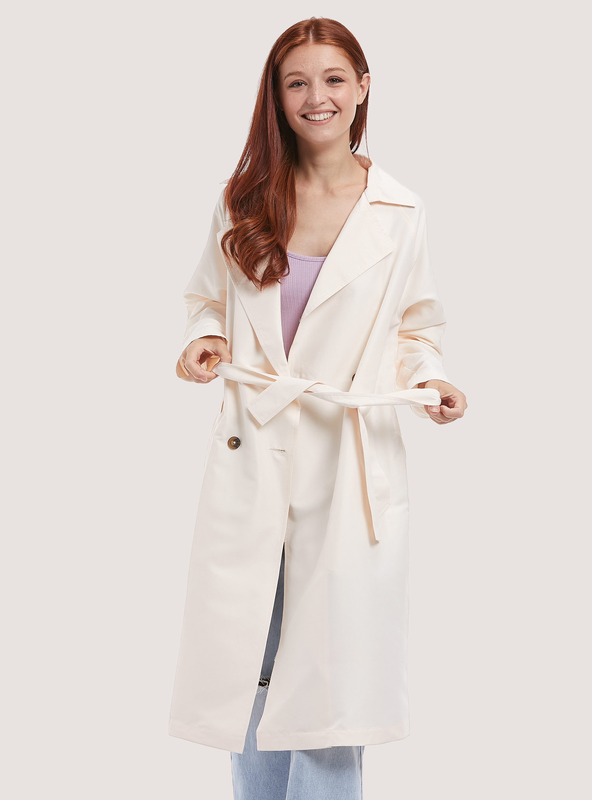 Trench coat with buttons hotsell