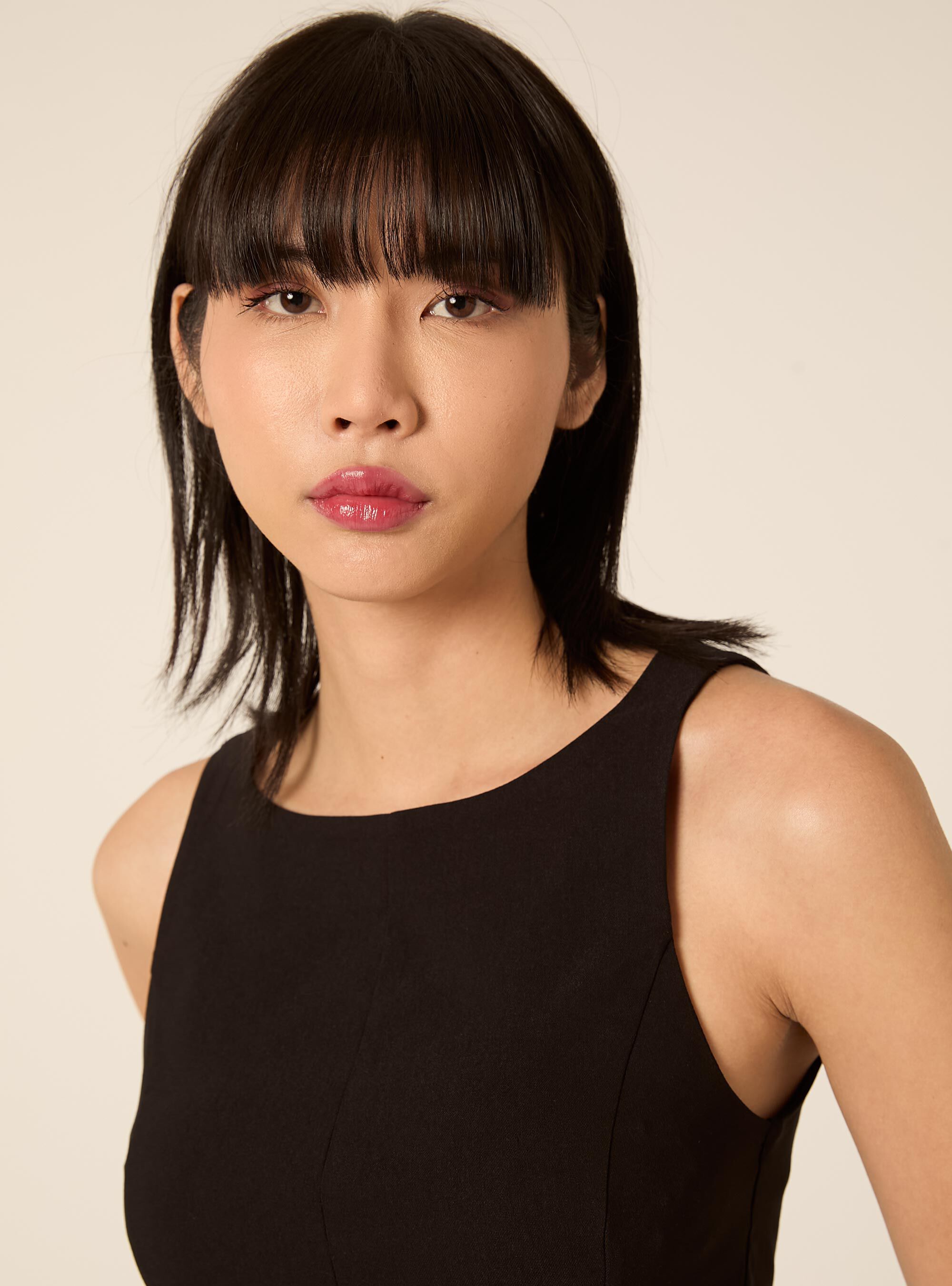 Top baschina senza maniche, BK1 BLACK