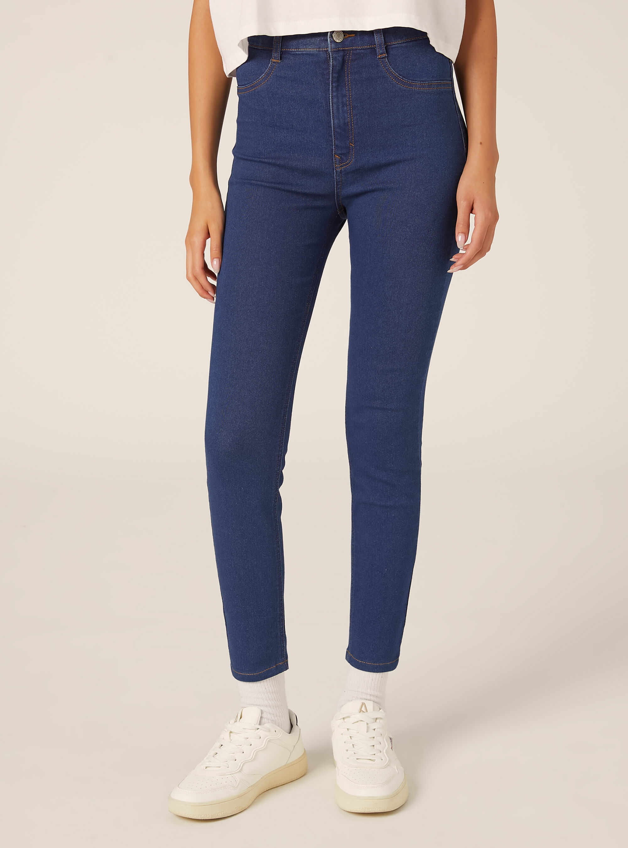 Jean skinny en denim stretch, C272 BLUE