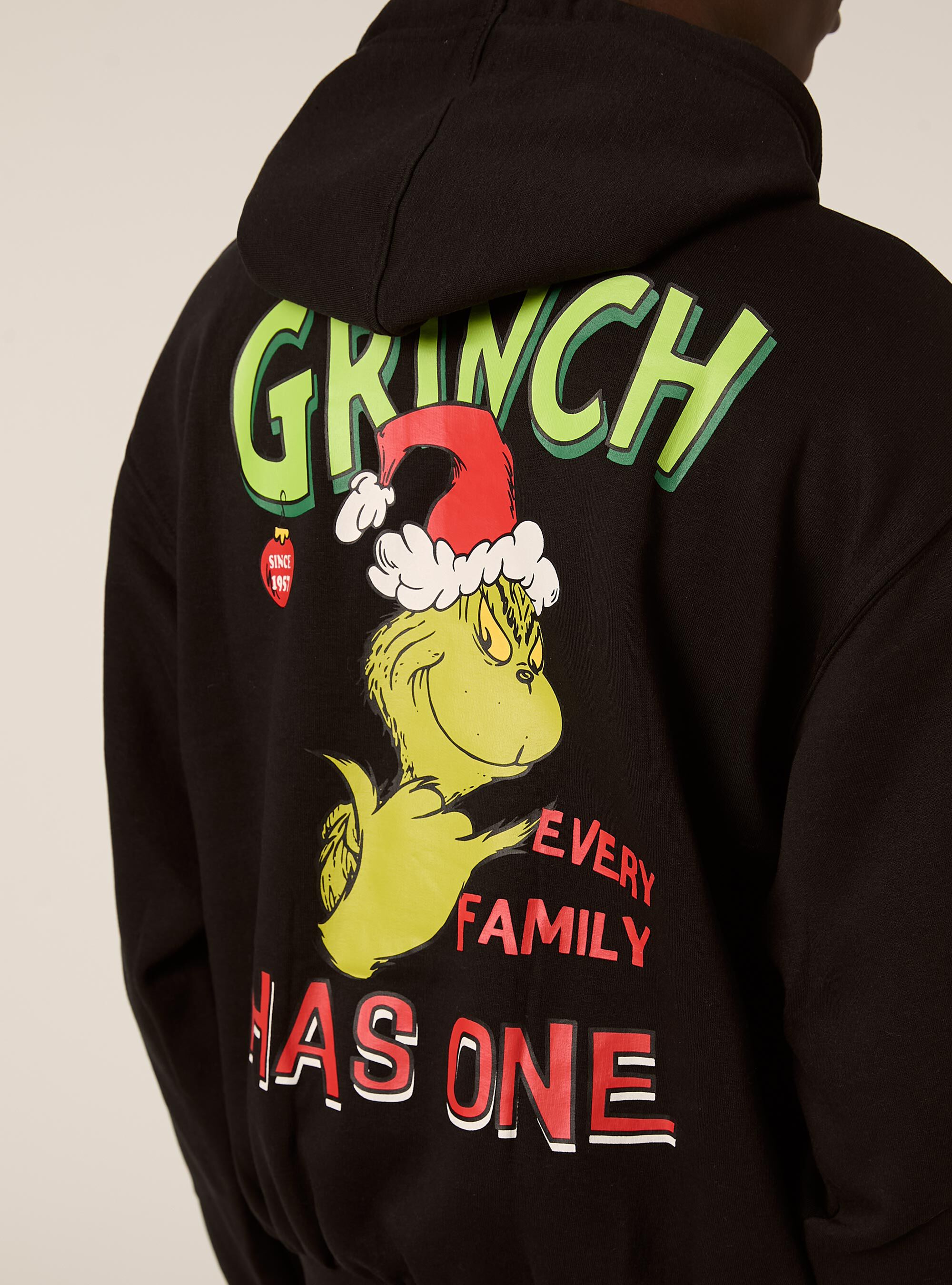 Felpa boxy the grinch, BK1 BLACK