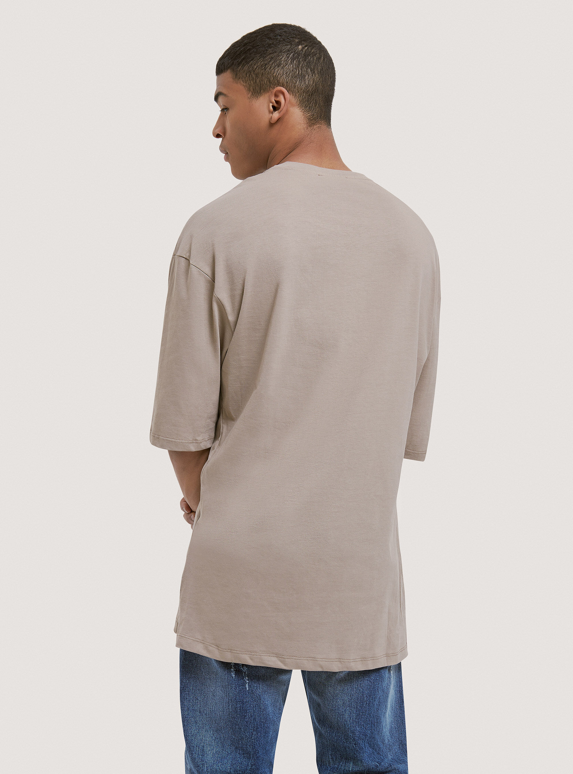 Maglietta oversize in cotone, C1150 SAND