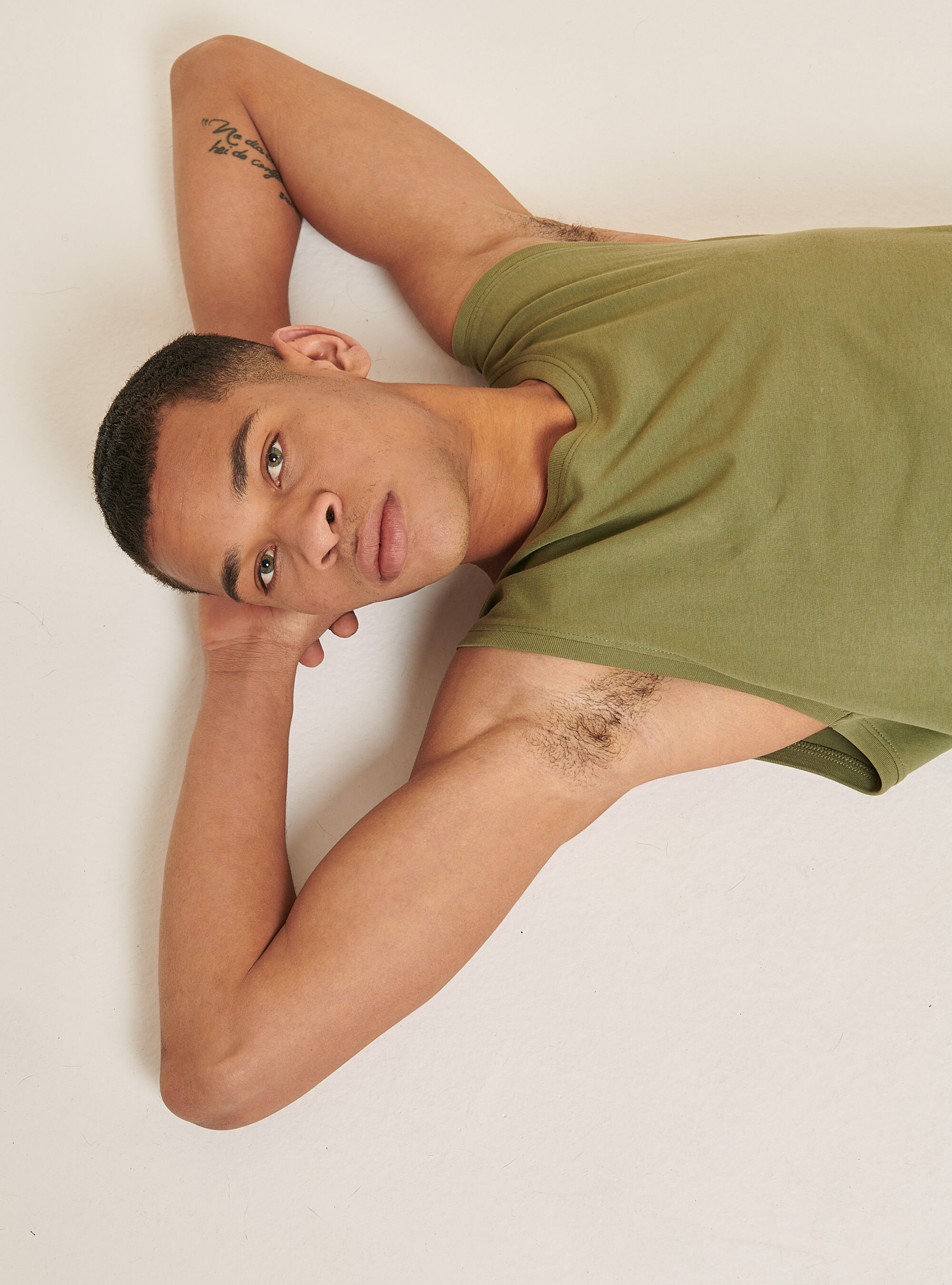 Canotta in cotone tinta unita, C0606 KAKY